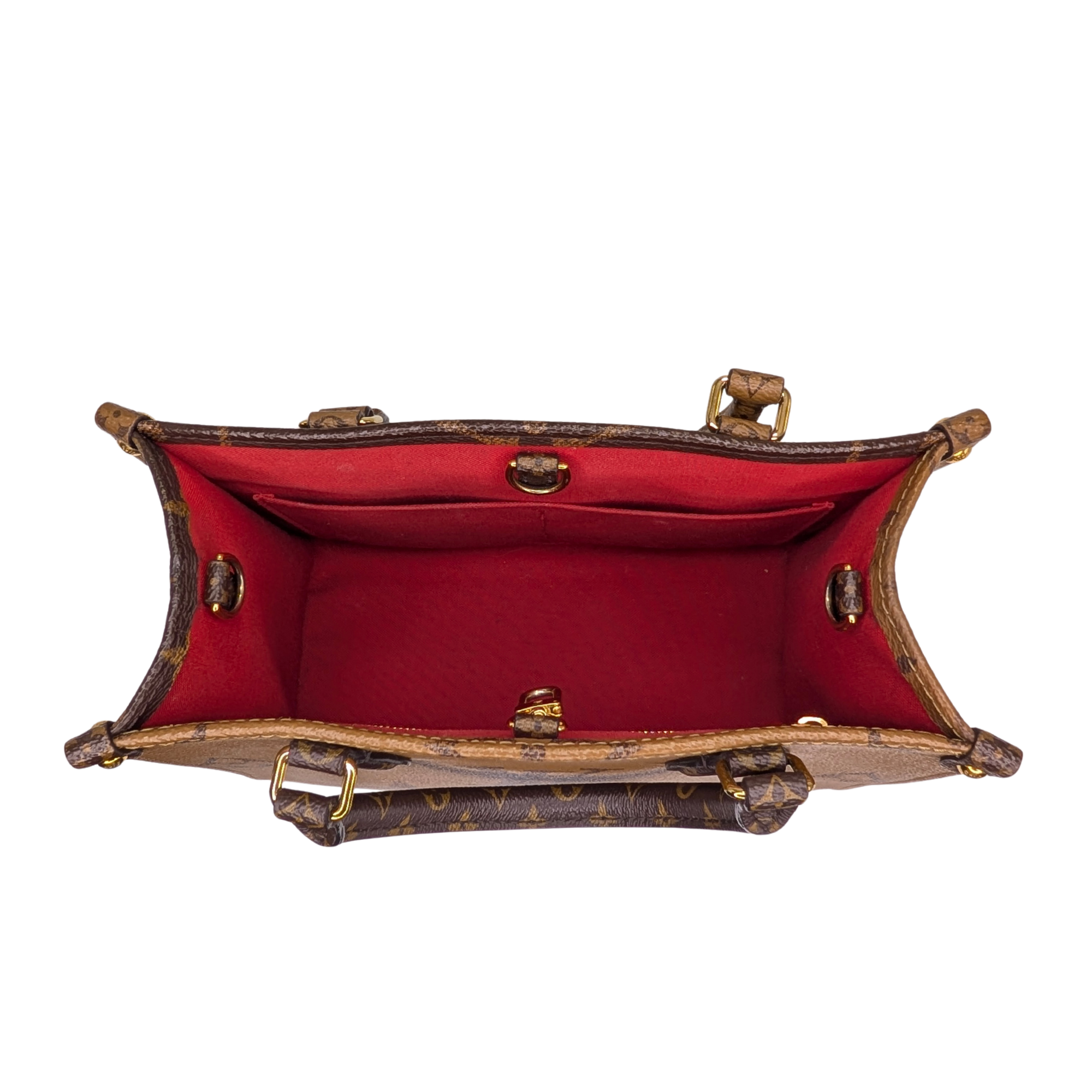 Louis Vuitton OnTheGo PM Monogram Handbag Brown