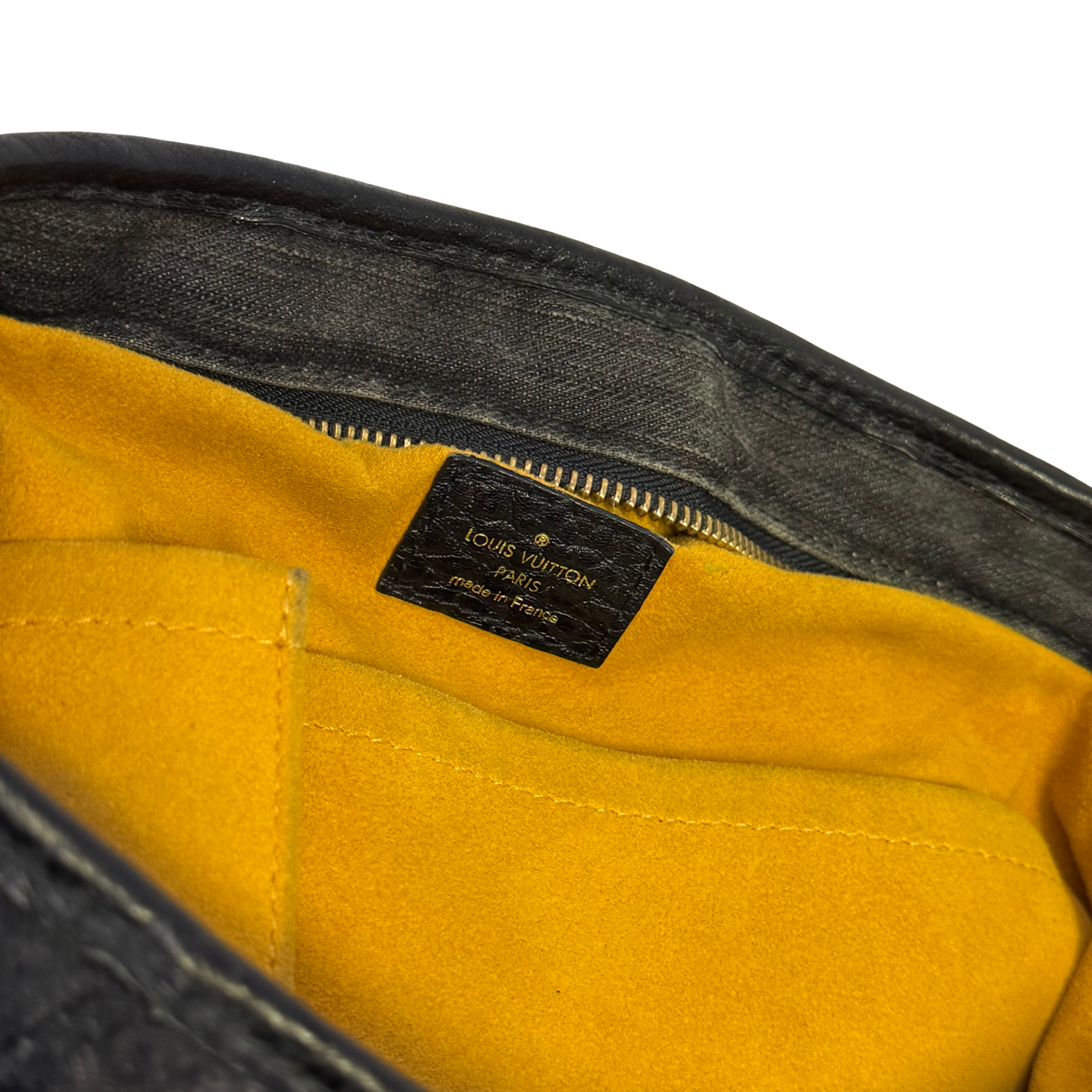 Louis Vuitton Neo Cabby MM Handbag Denim Black