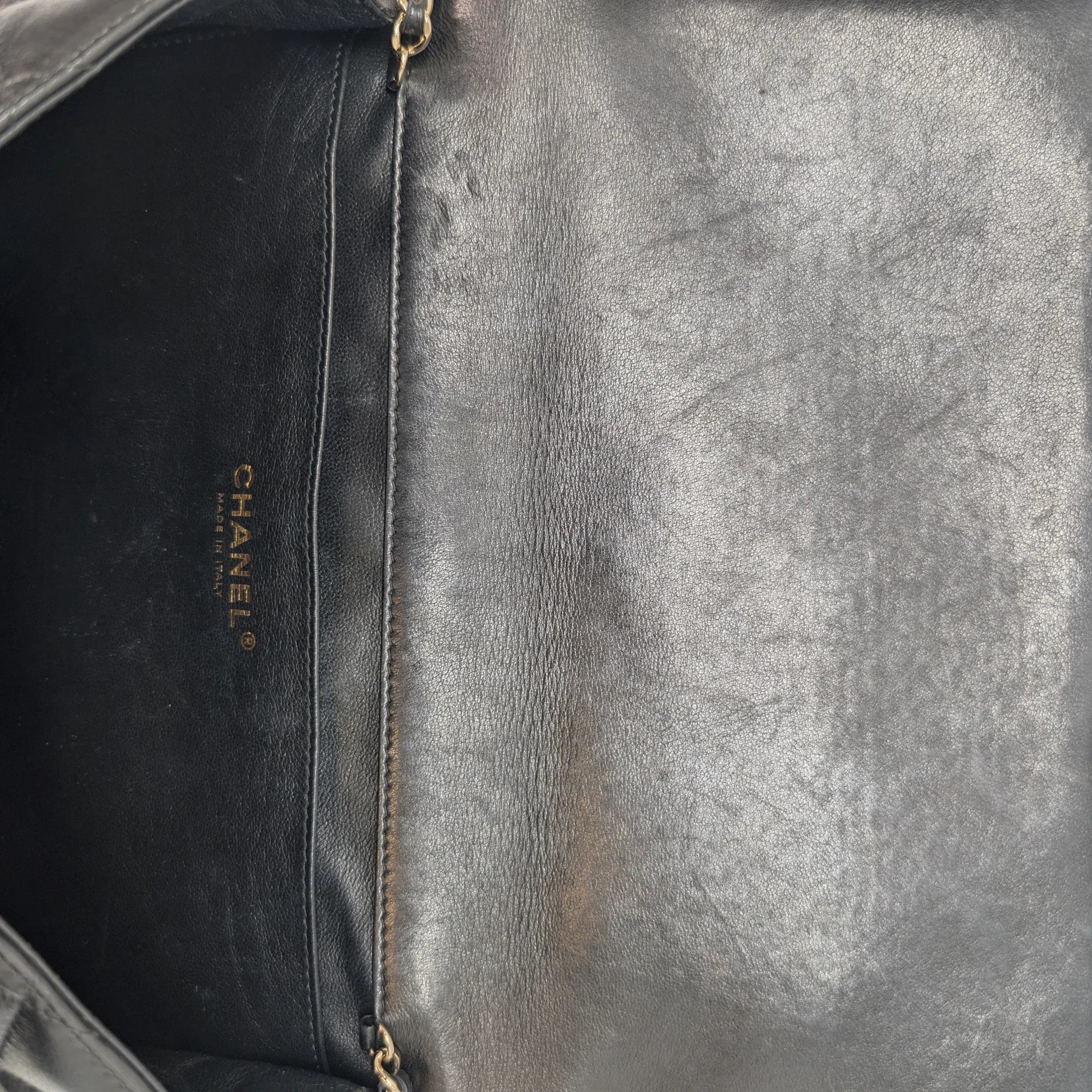 Chanel Classic Quilted Clutch With Chain Black - Lost Designer