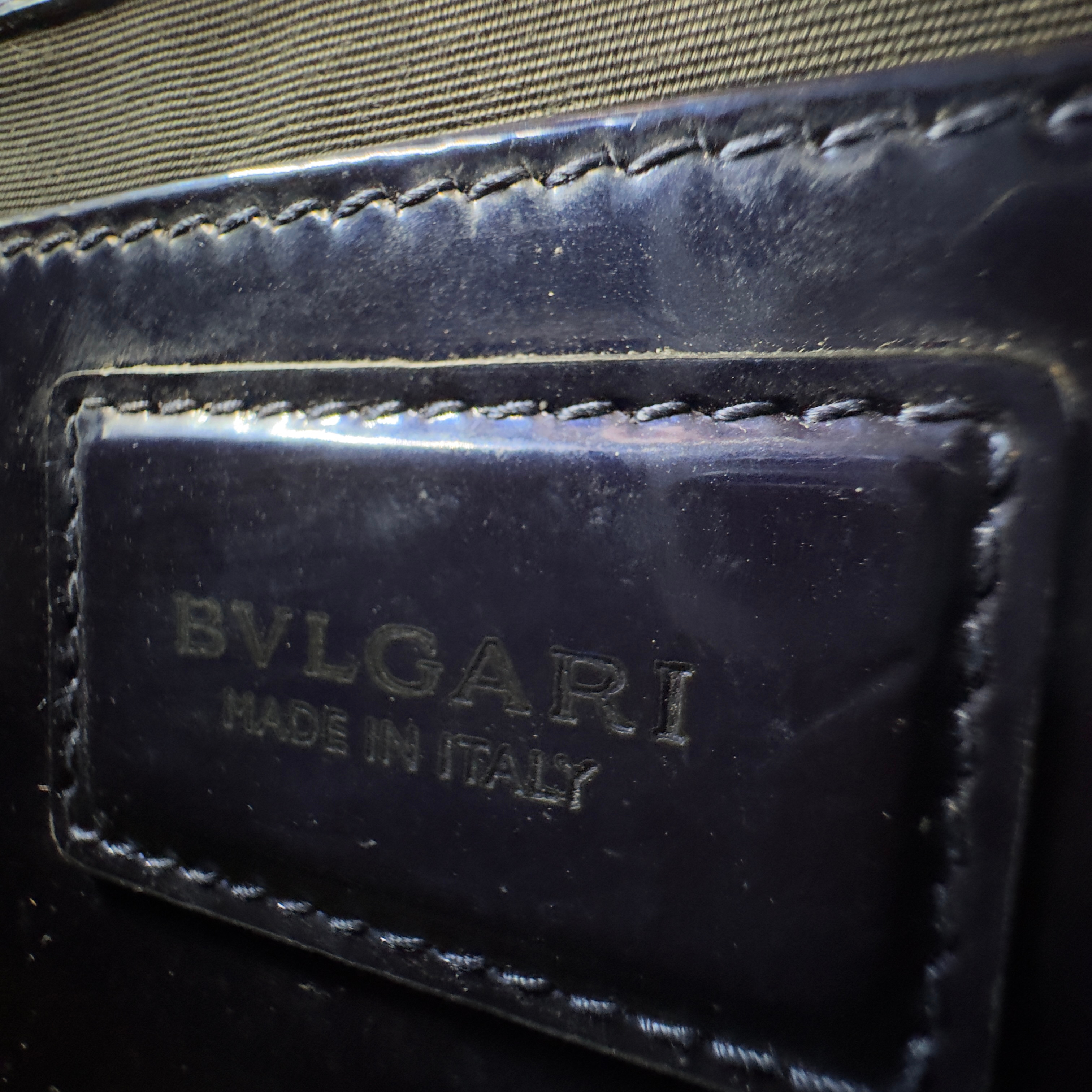 Bvlgari Serpenti Forever Chain Crossbody Bag Navy Blue