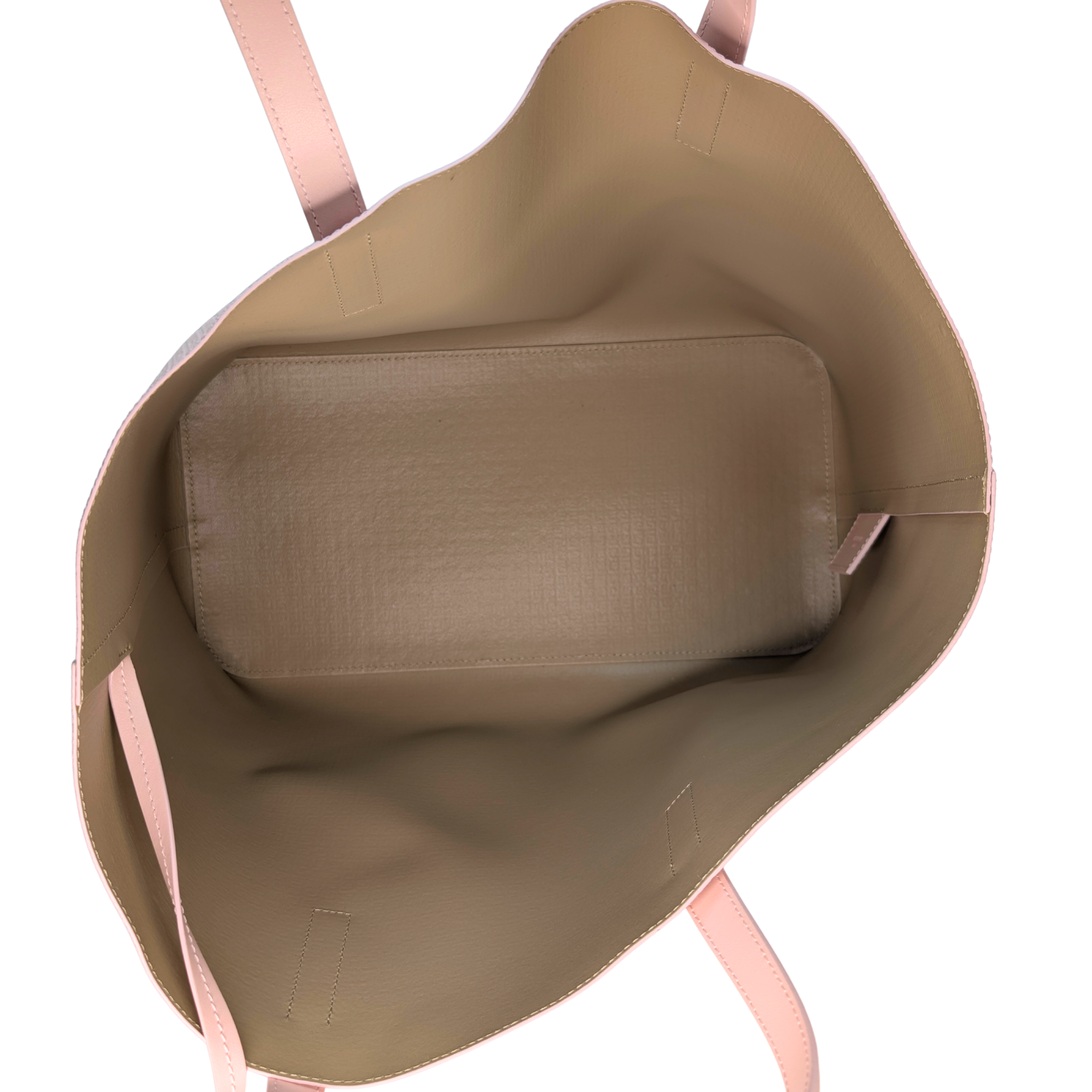 Givenchy Calfskin Logo Embossed Wing Shopper Tote Bag Blush Pink