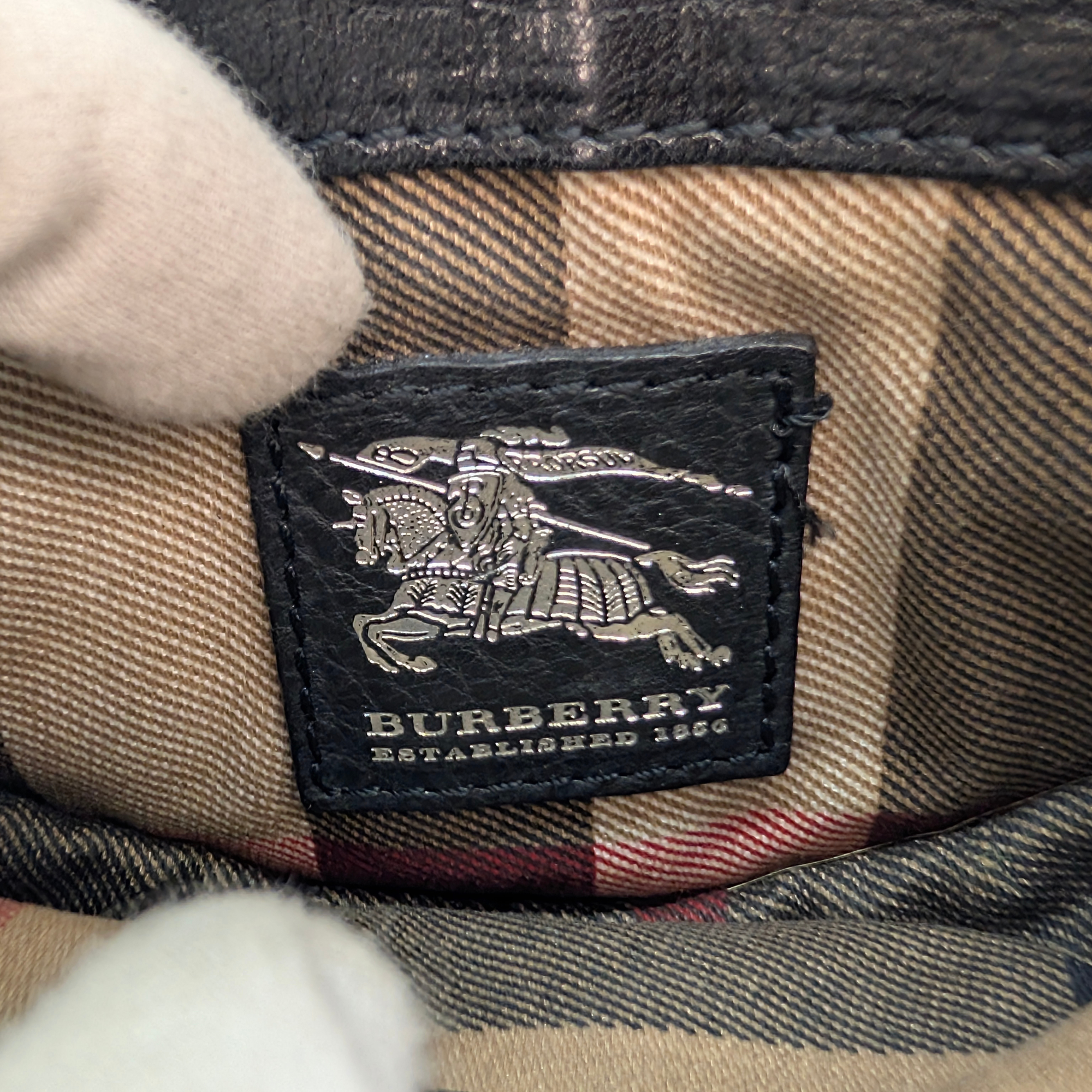 Burberry Mini Leather Crossbody Bag Black