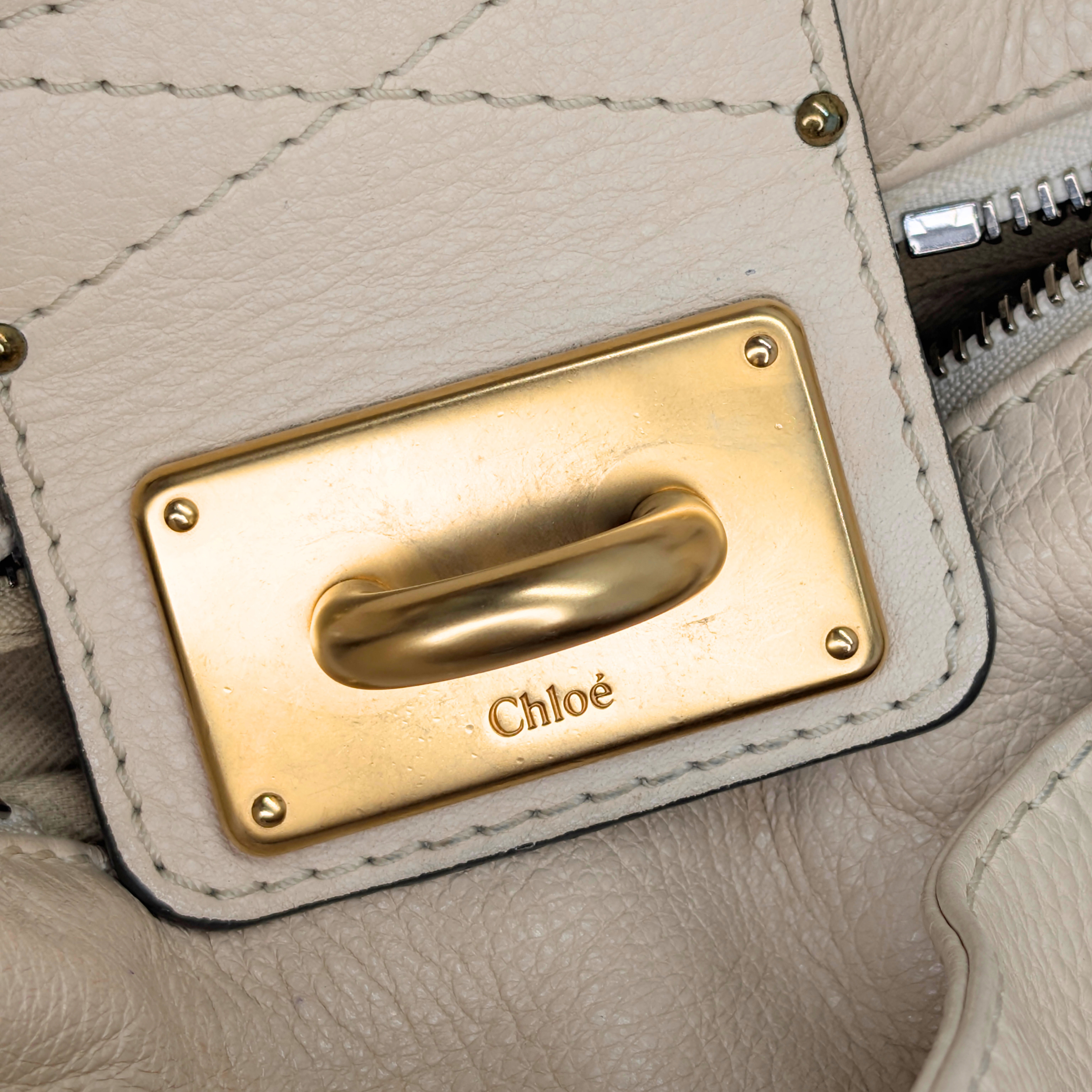 Chloé Paddington Bag Leather Off-white