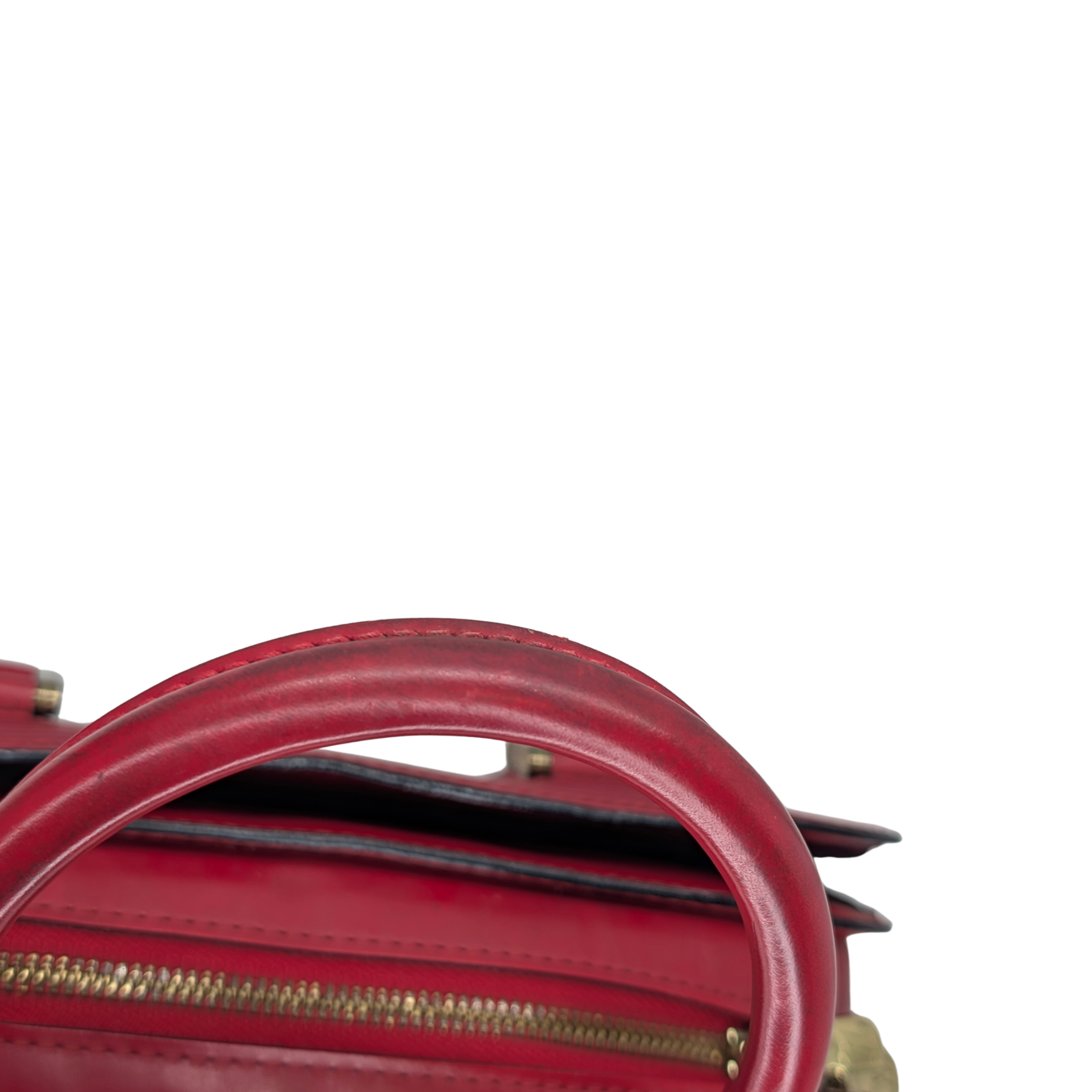 Louis Vuitton Pont Neuf Epi Leather Bag Red