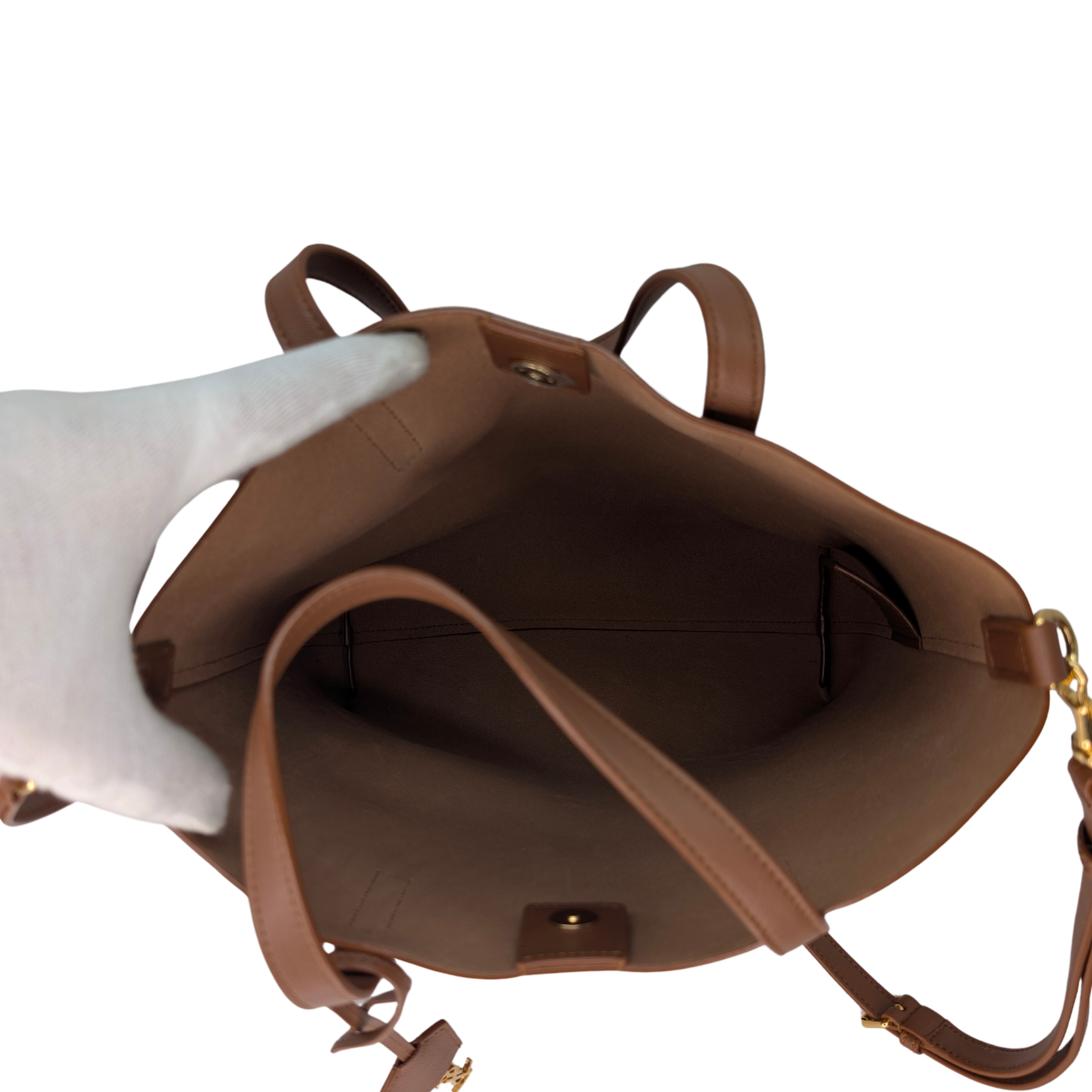 Yves Saint Laurent Toy Shopping Tote Brown