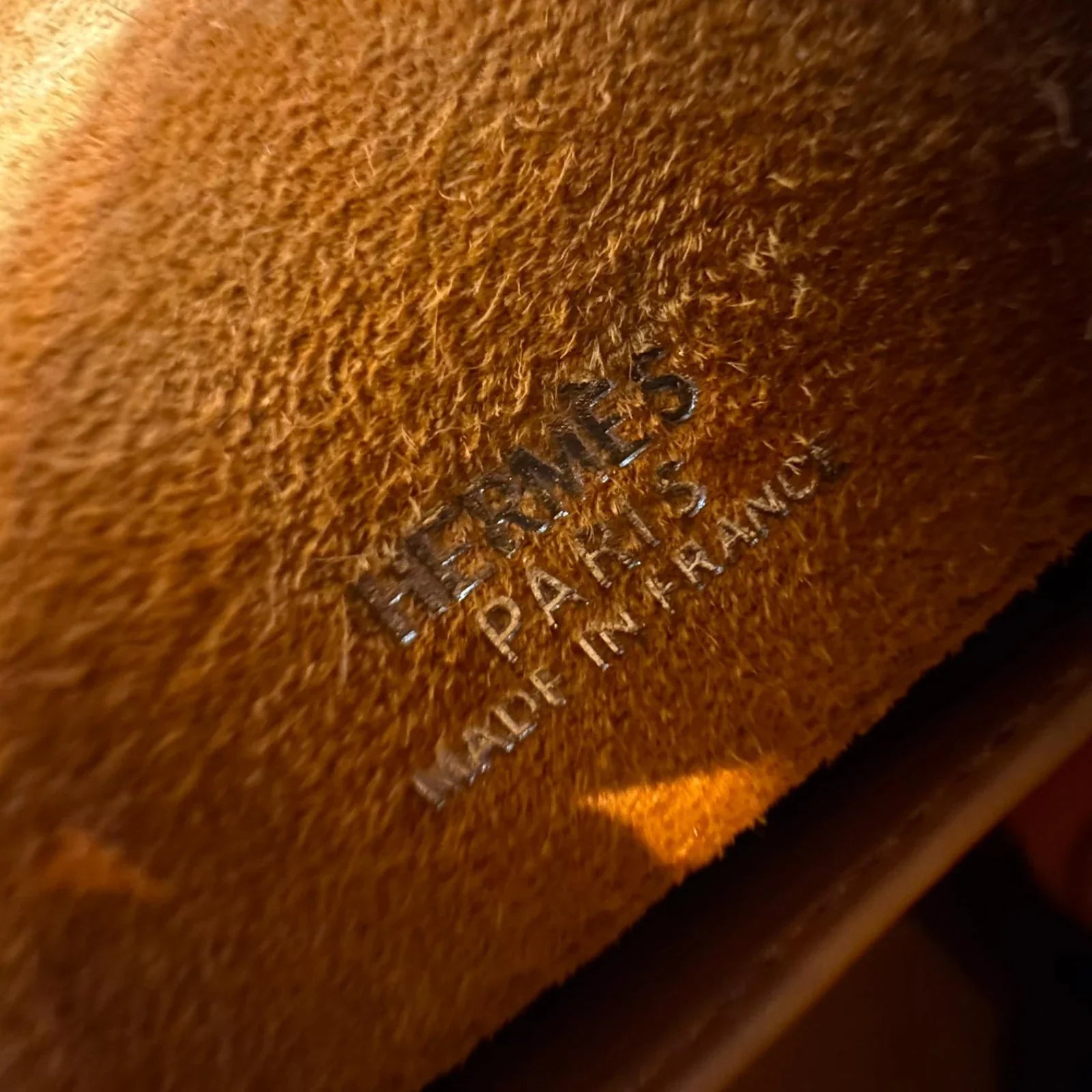 Hermès Kelly Pochette Orange H Veau Doblis Suede PWH ☐ I Stamp - Lost Designer