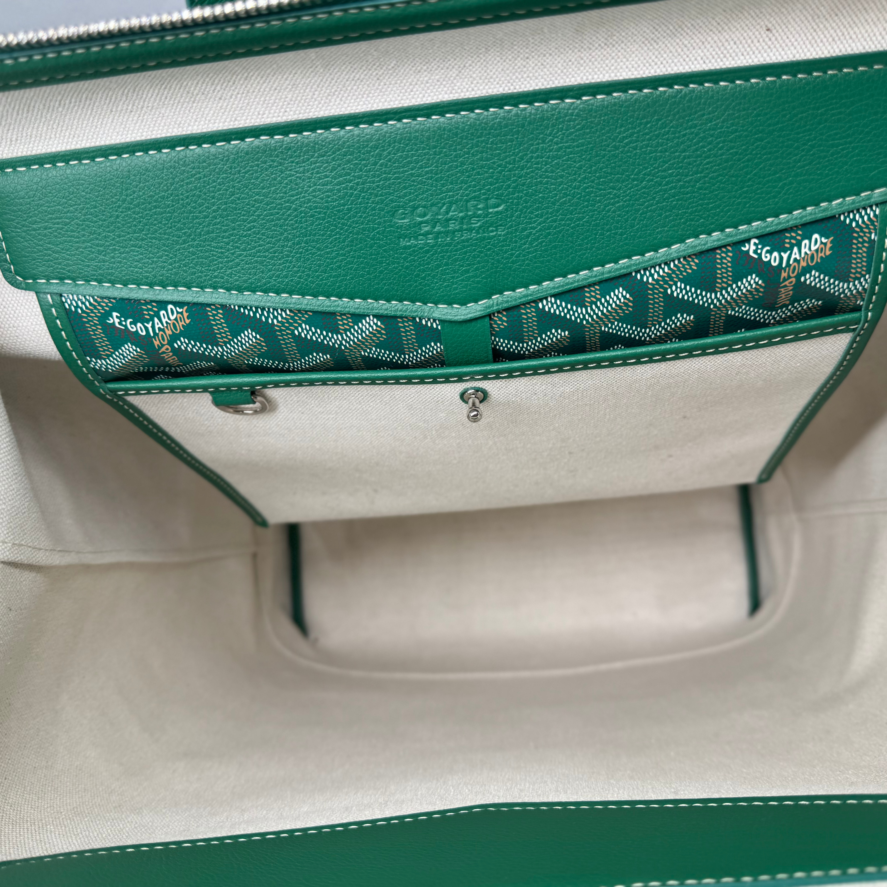 Goyard Cisalpin Backpack Bag Coated Canvas Green