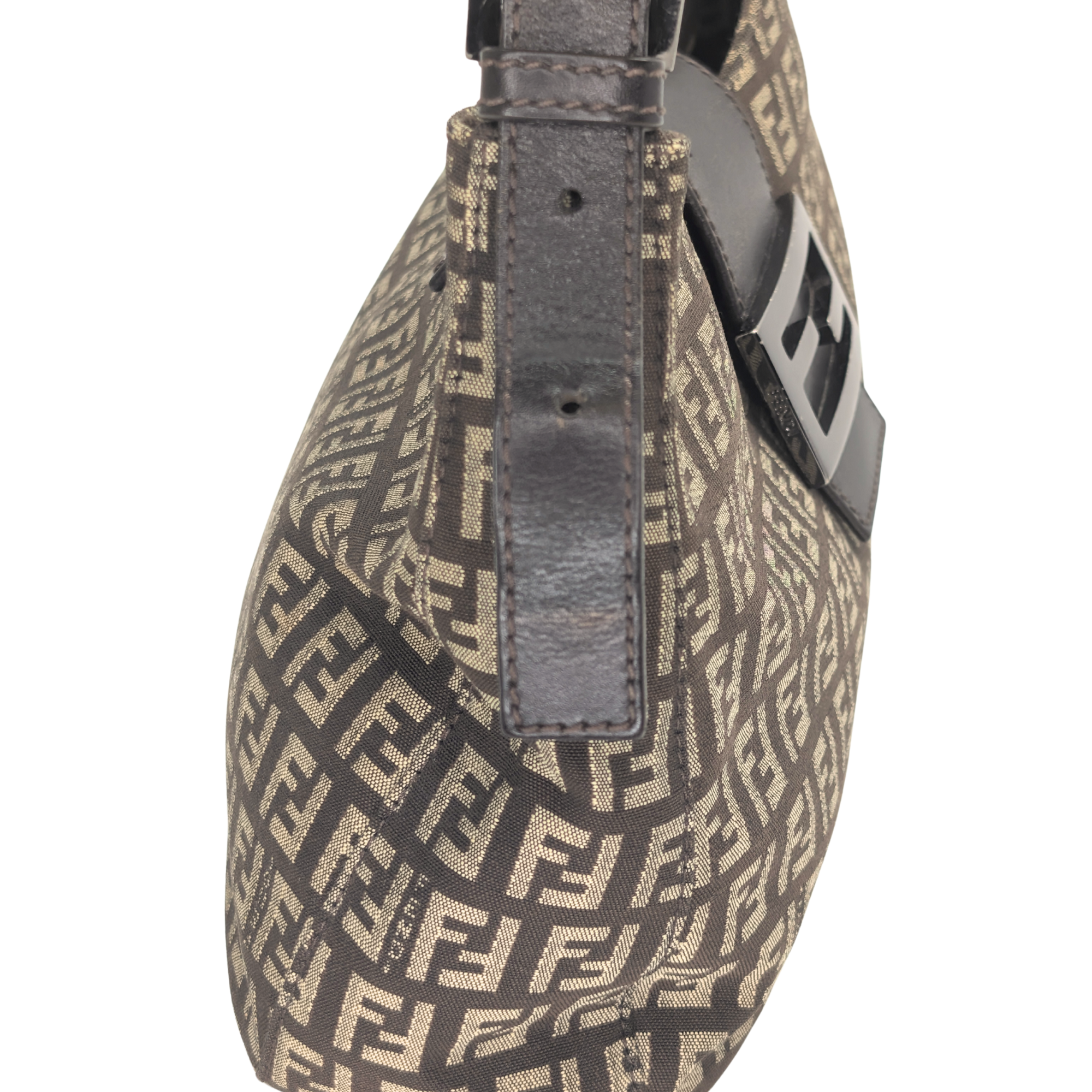 Fendi Zucchino Mamma Canvas Shoulder Bag