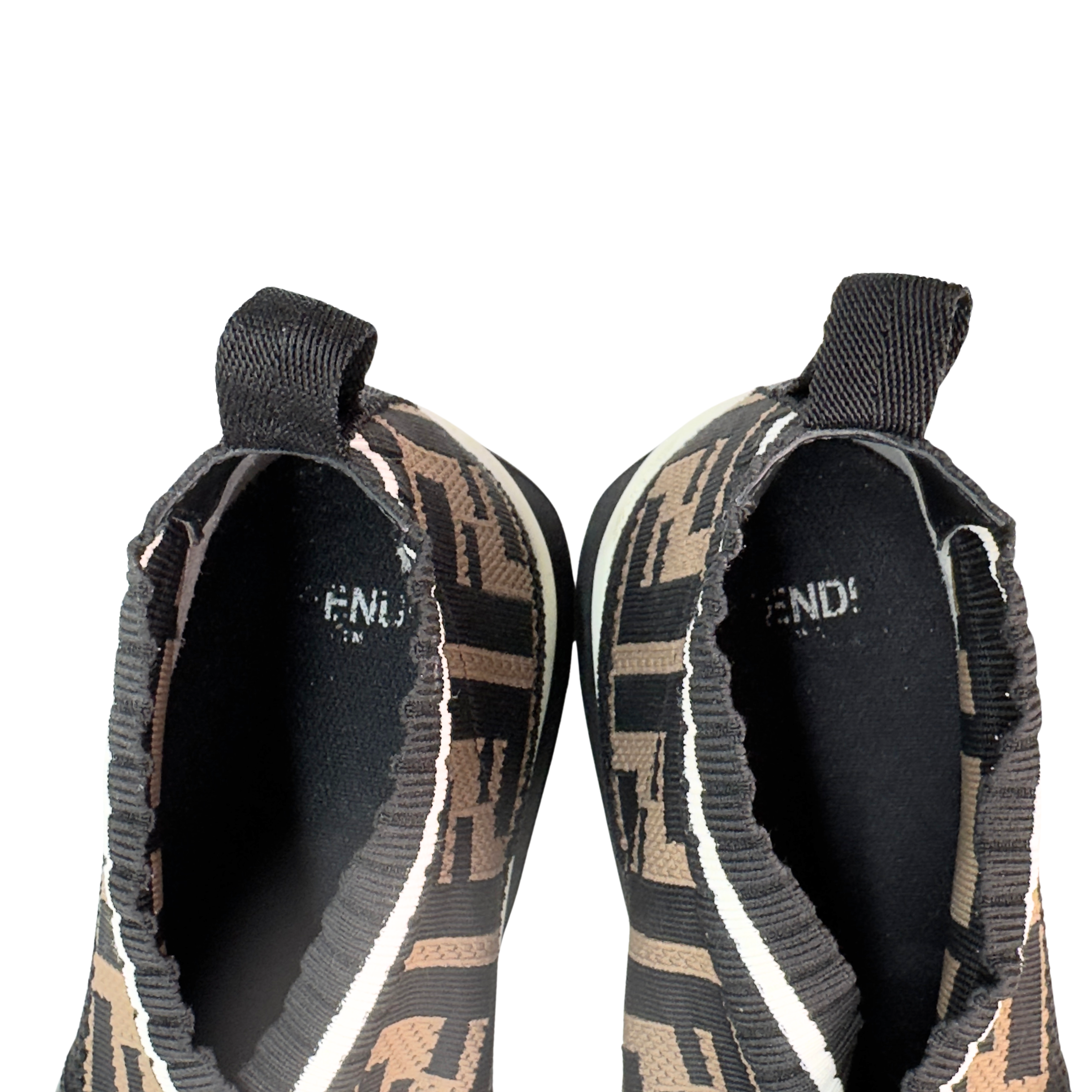 Fendi Stretch Yarn FF Stiff Band Rockoko Sneakers 38