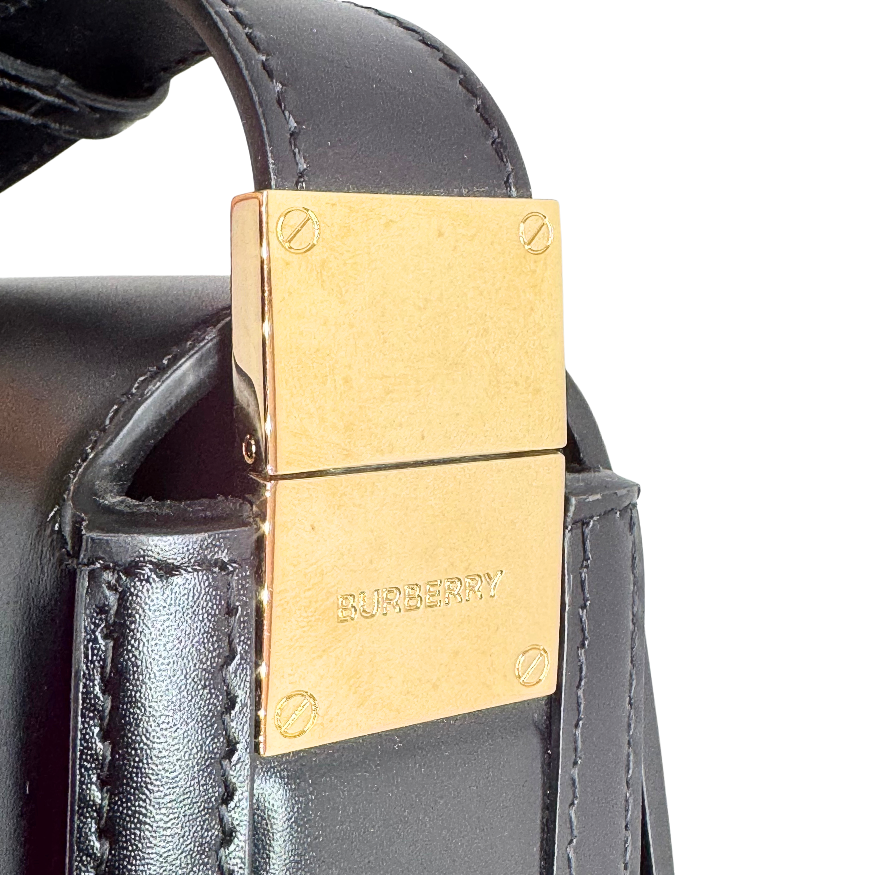 Burberry Small Olympia Handbag Leather Black
