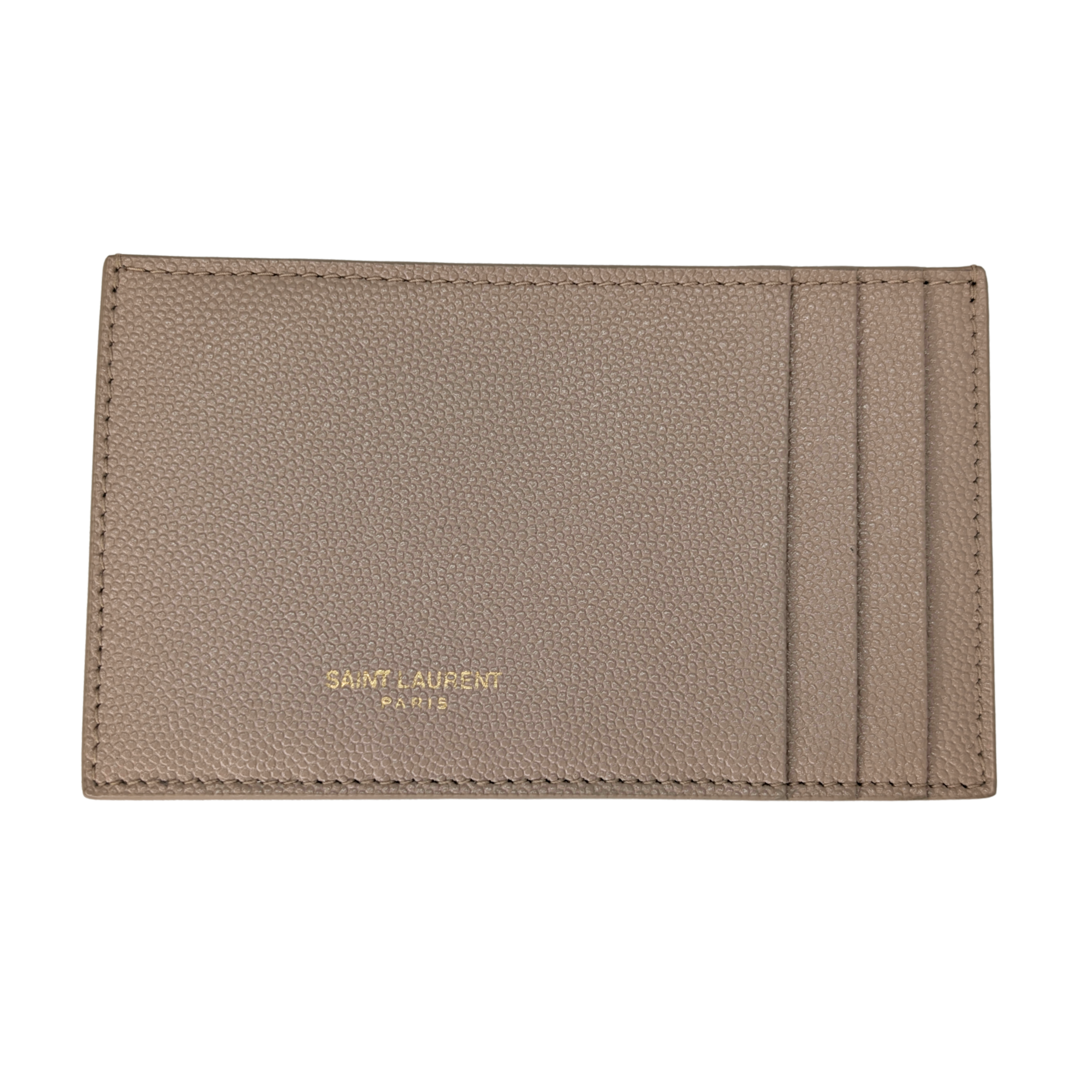 Yves Saint Laurent Uptown Wallet on Chain Dark Beige