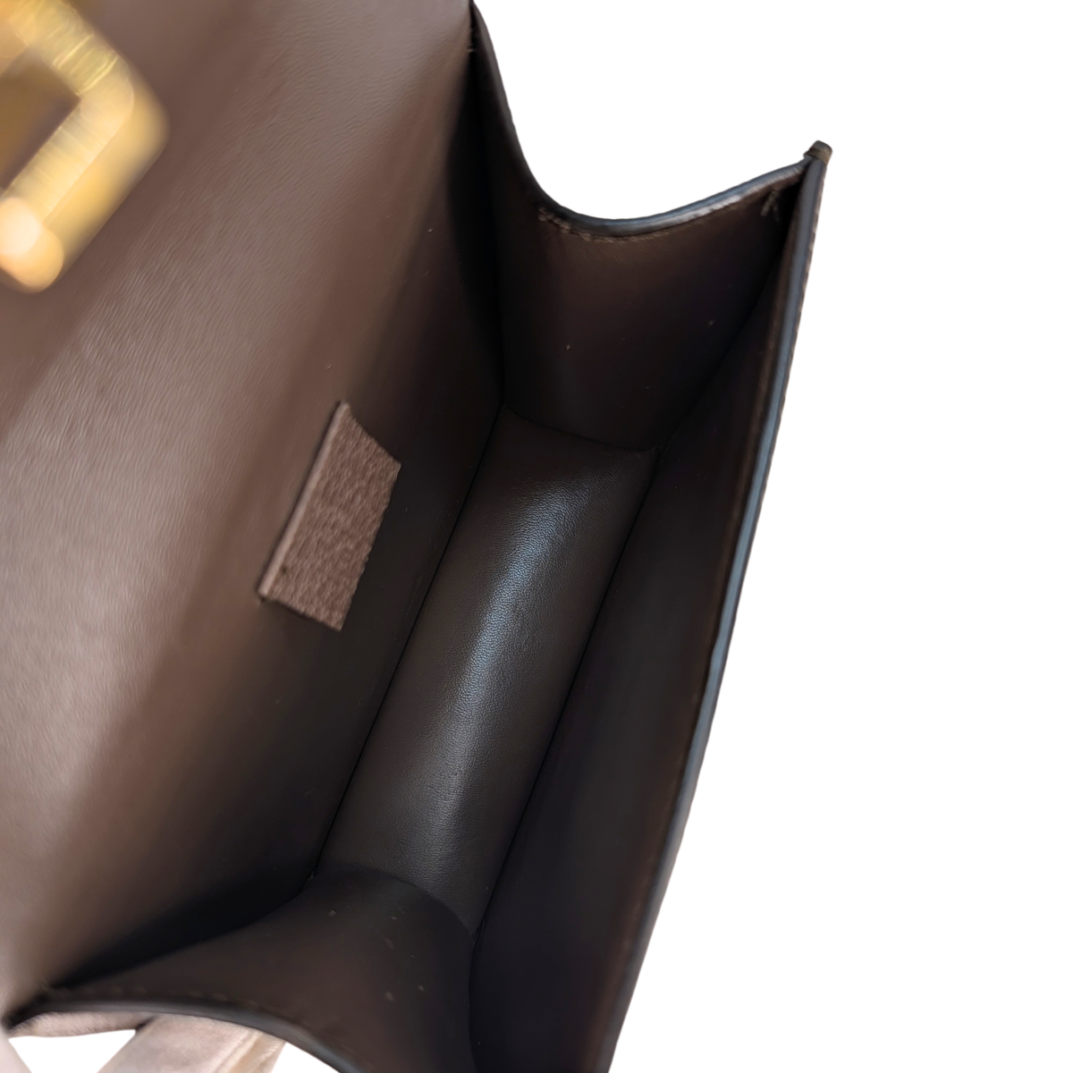 Gucci textured Animalier leather Saddle Crossbody Bag Brown