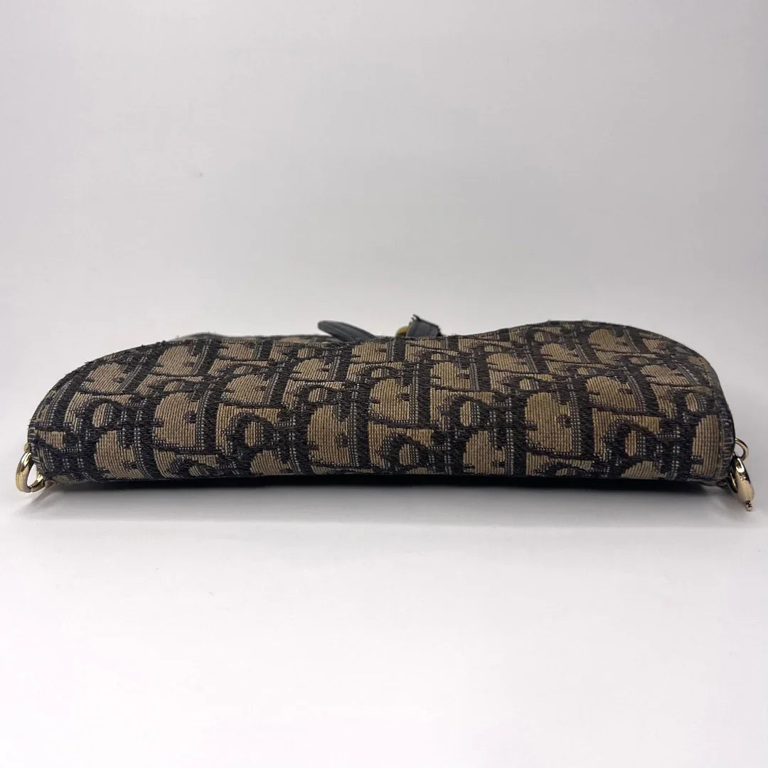 Dior Saddle Wallet on Chain Oblique Jacquard Crossbody Bag