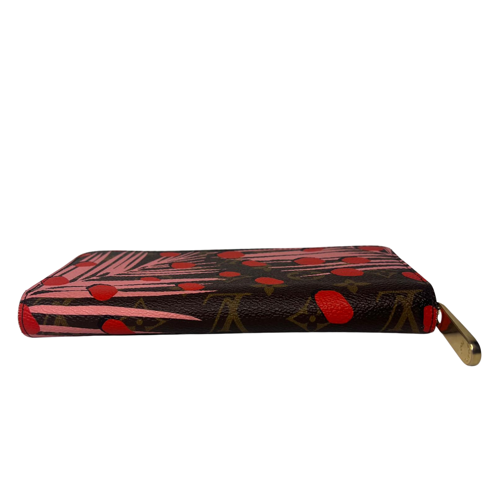 Louis Vuitton Monogram Jungle Dots Sugar Pink Poppy Zippy Clutch Wallet
