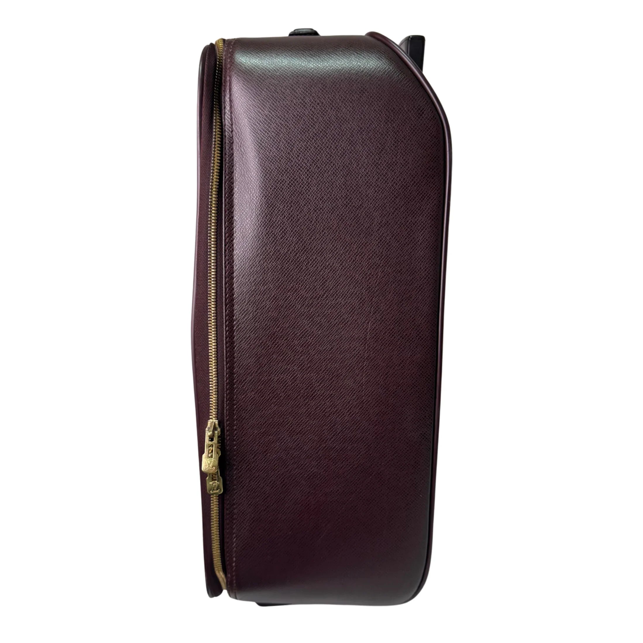 Louis Vuitton Pegase 45 Luggage Bag Leather Burgundy - Lost Designer