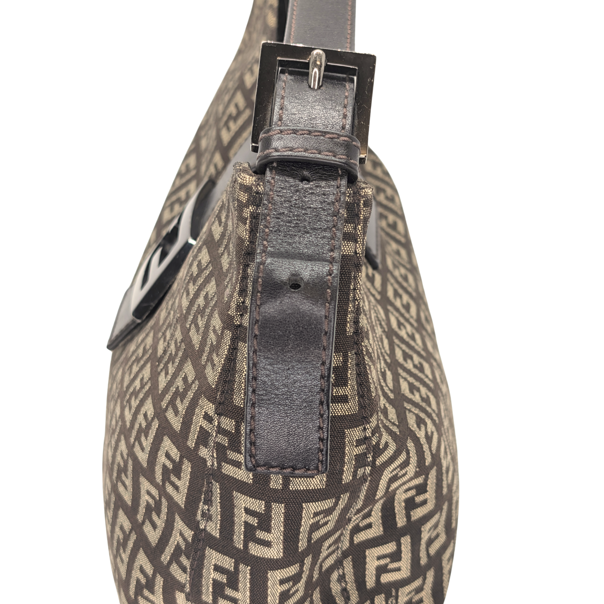 Fendi Zucchino Mamma Canvas Shoulder Bag