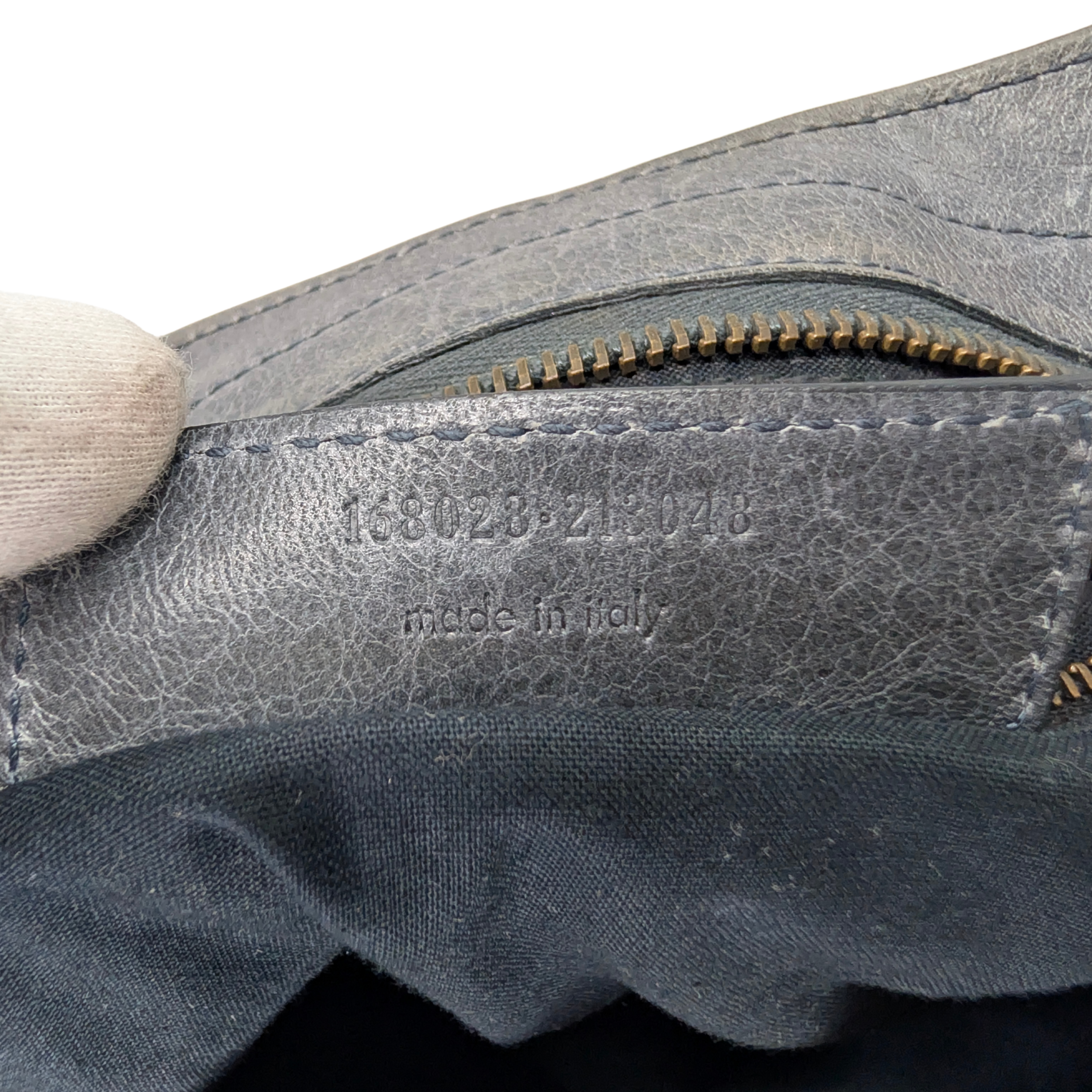 Balenciaga Motorcycle City Shoulder Bag Grey