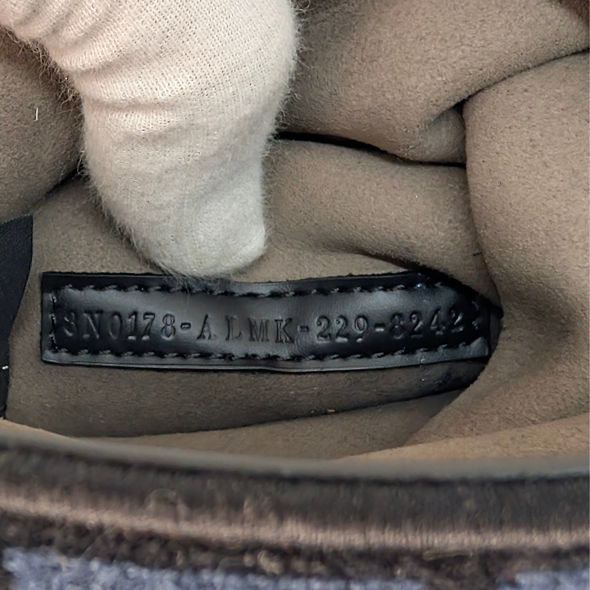 Fendi FF Jacquard Velvet Clutch Bag Navy Blue