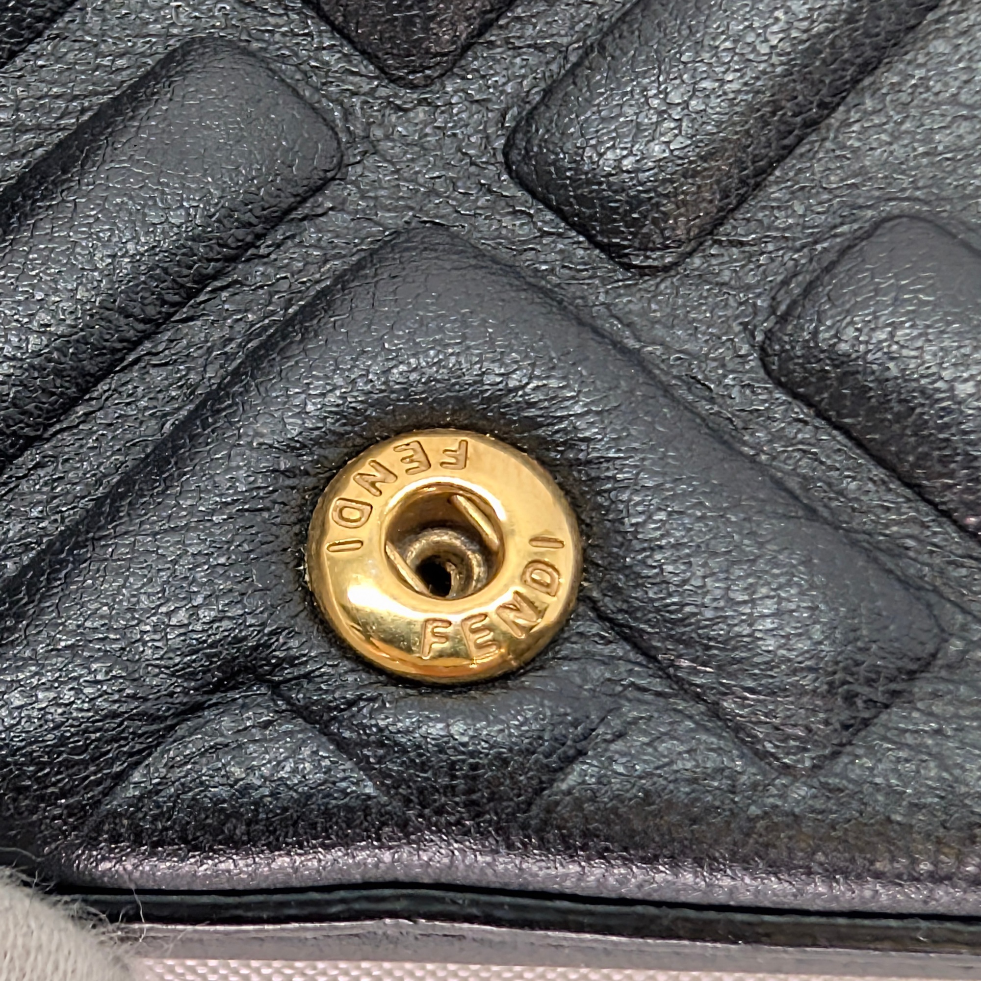 Fendi Nano Baguette Charm Bag Black