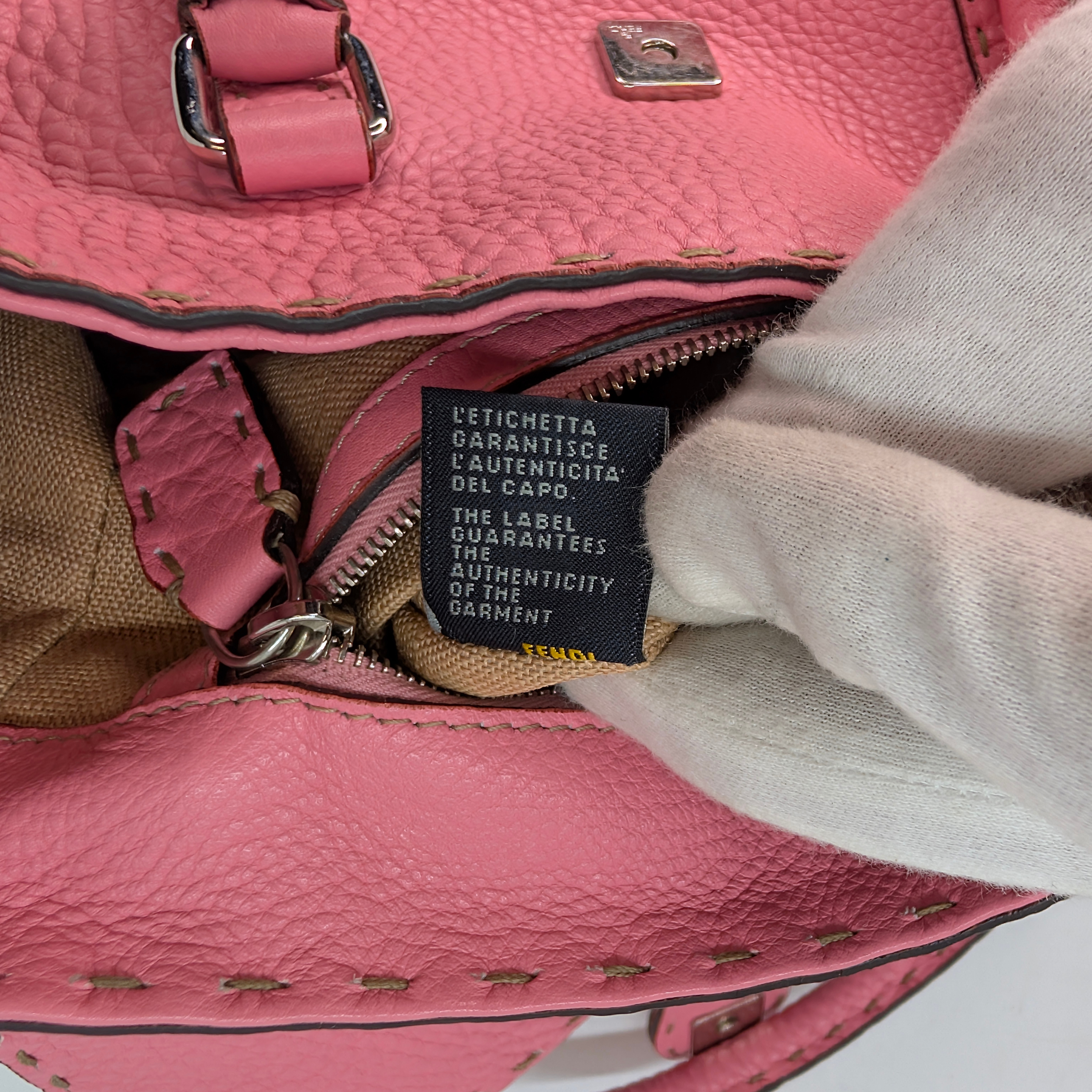 Fendi Selleria Mini Linda Bag Pink