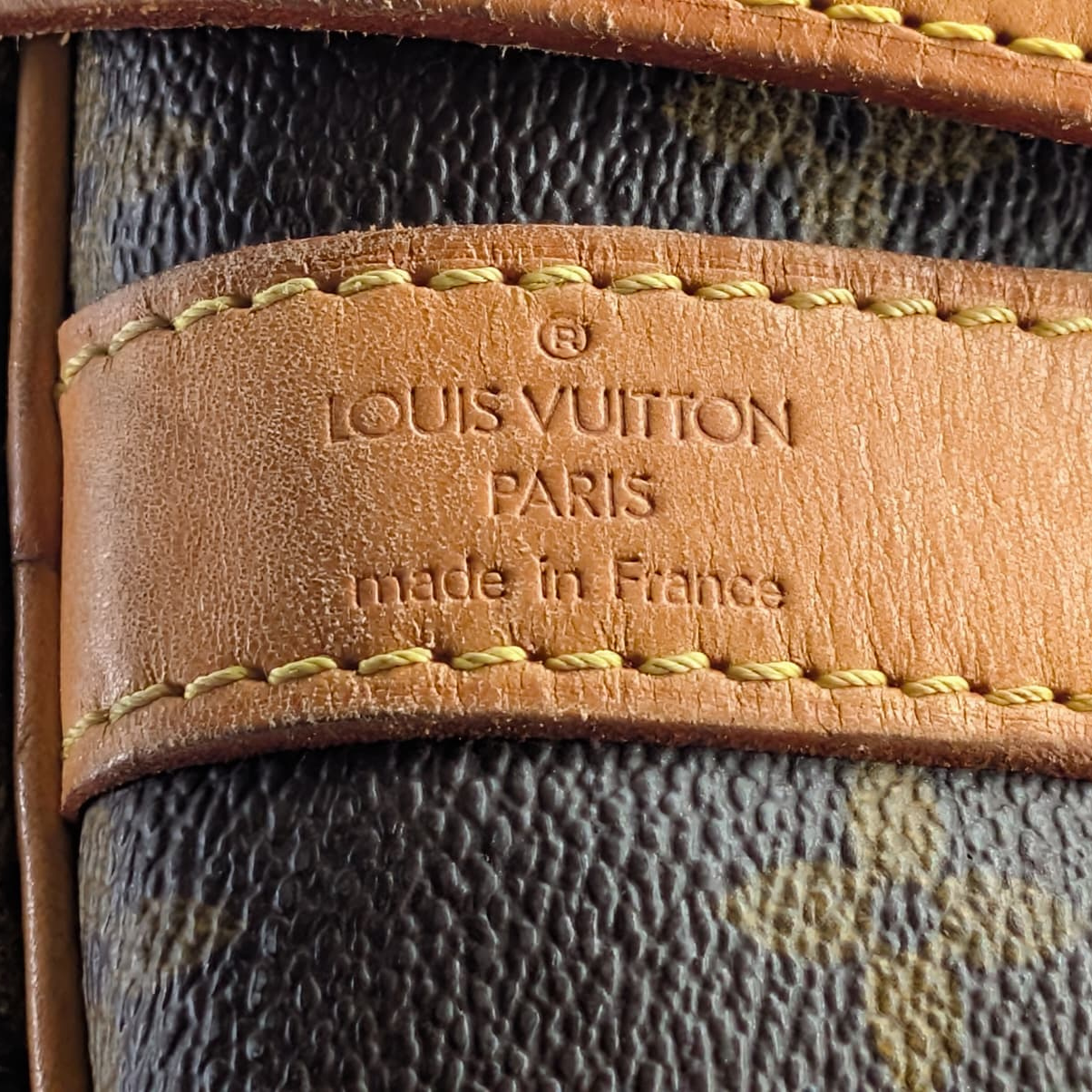Louis Vuitton Monogram Keepall Bandoulière 50 Duffle Bag Brown