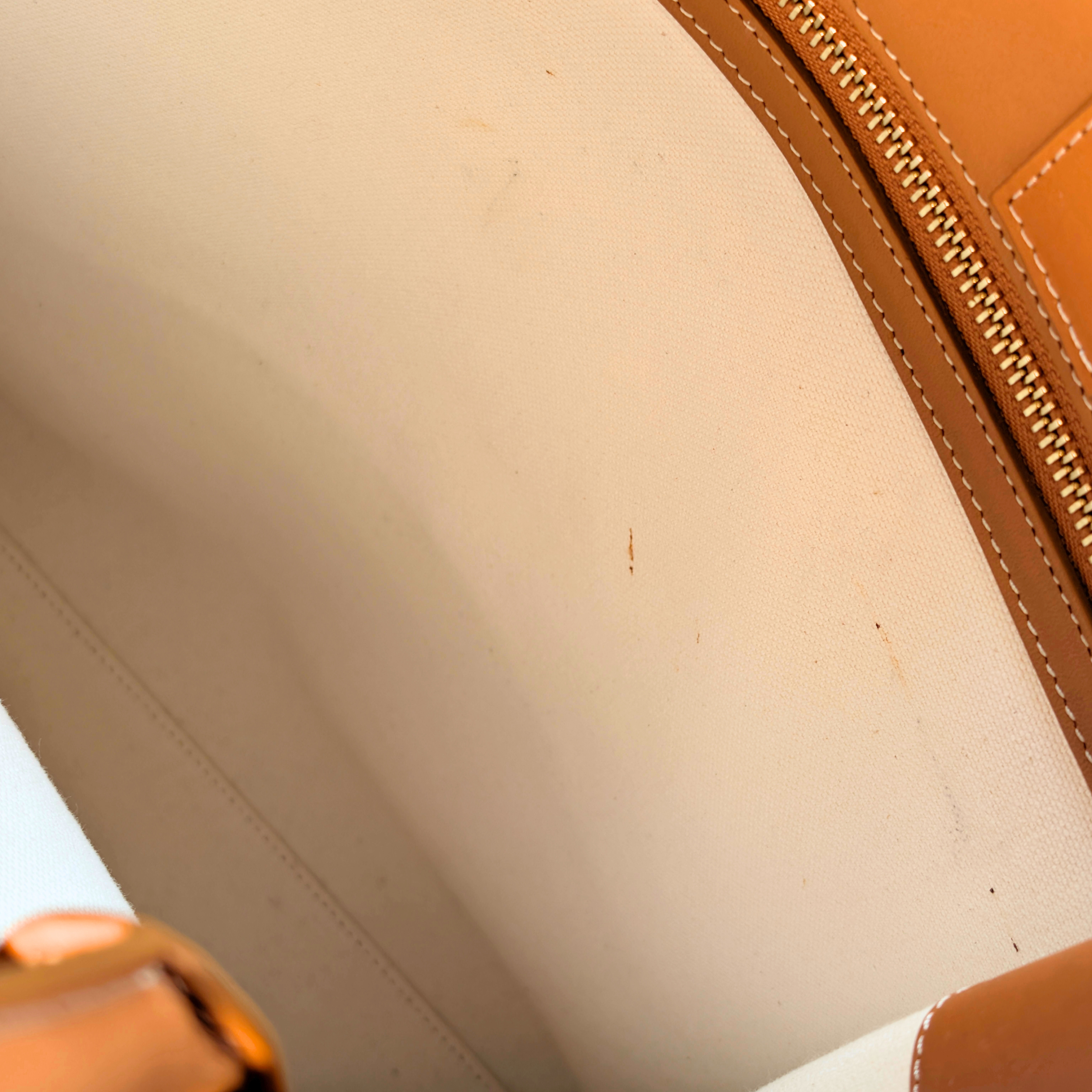 Celine Leather X Canvas Cabas Vertical Tote Bag Large