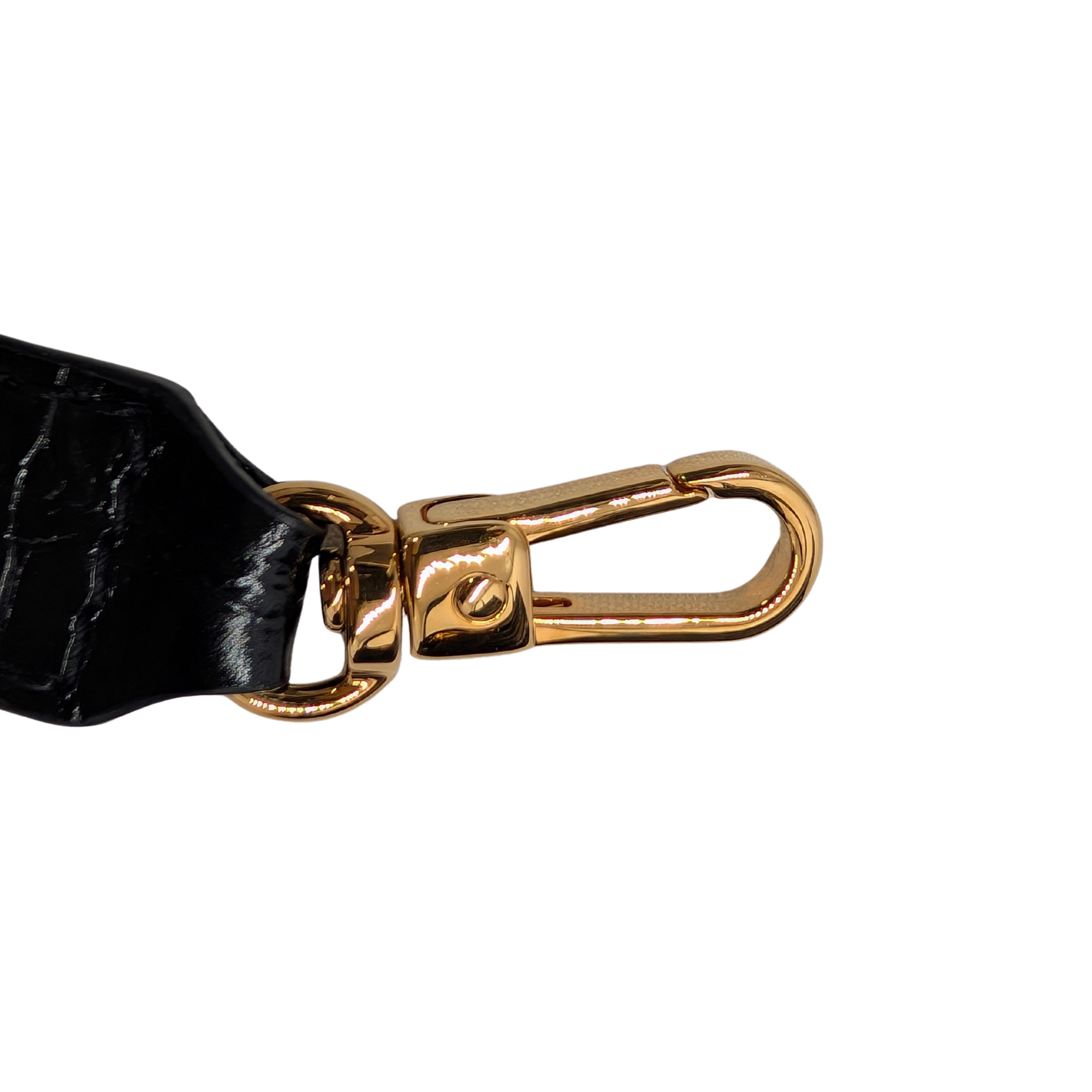 Versac Croc-Effect Medusa '95 Tote Bag Black