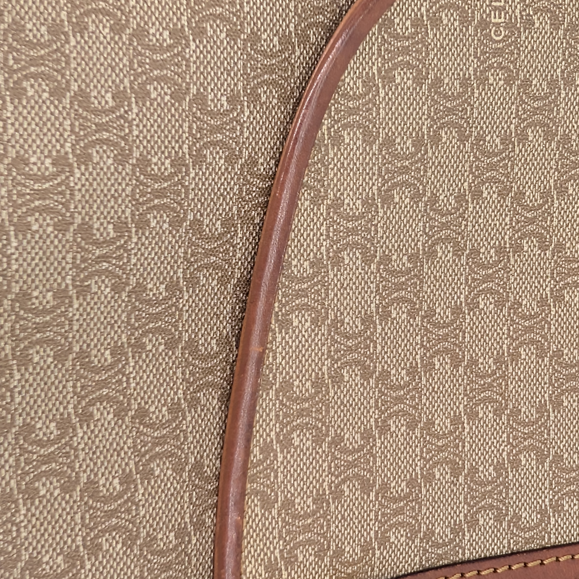 Celine Macadam Shoulder Bag Beige