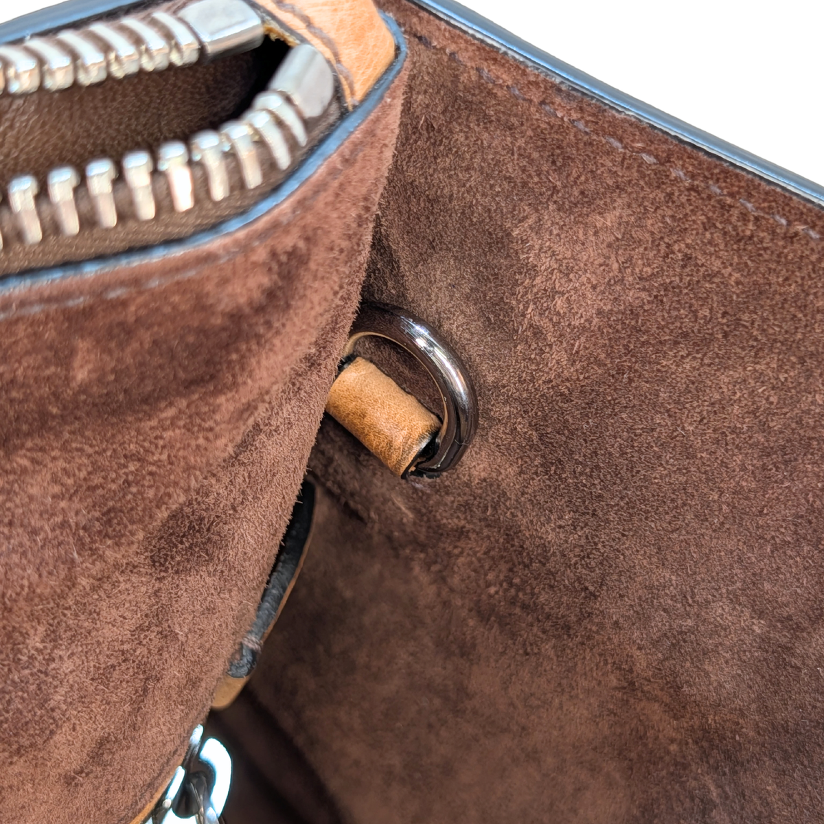 Prada Glace Tote Bag Brown