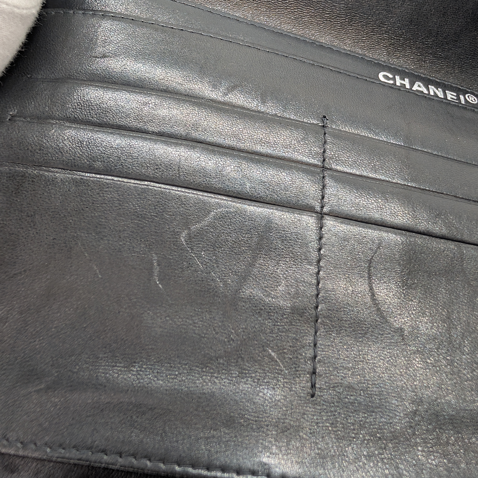 Chanel Chocolate Bar WOC Black/Silver Shoulder Bag