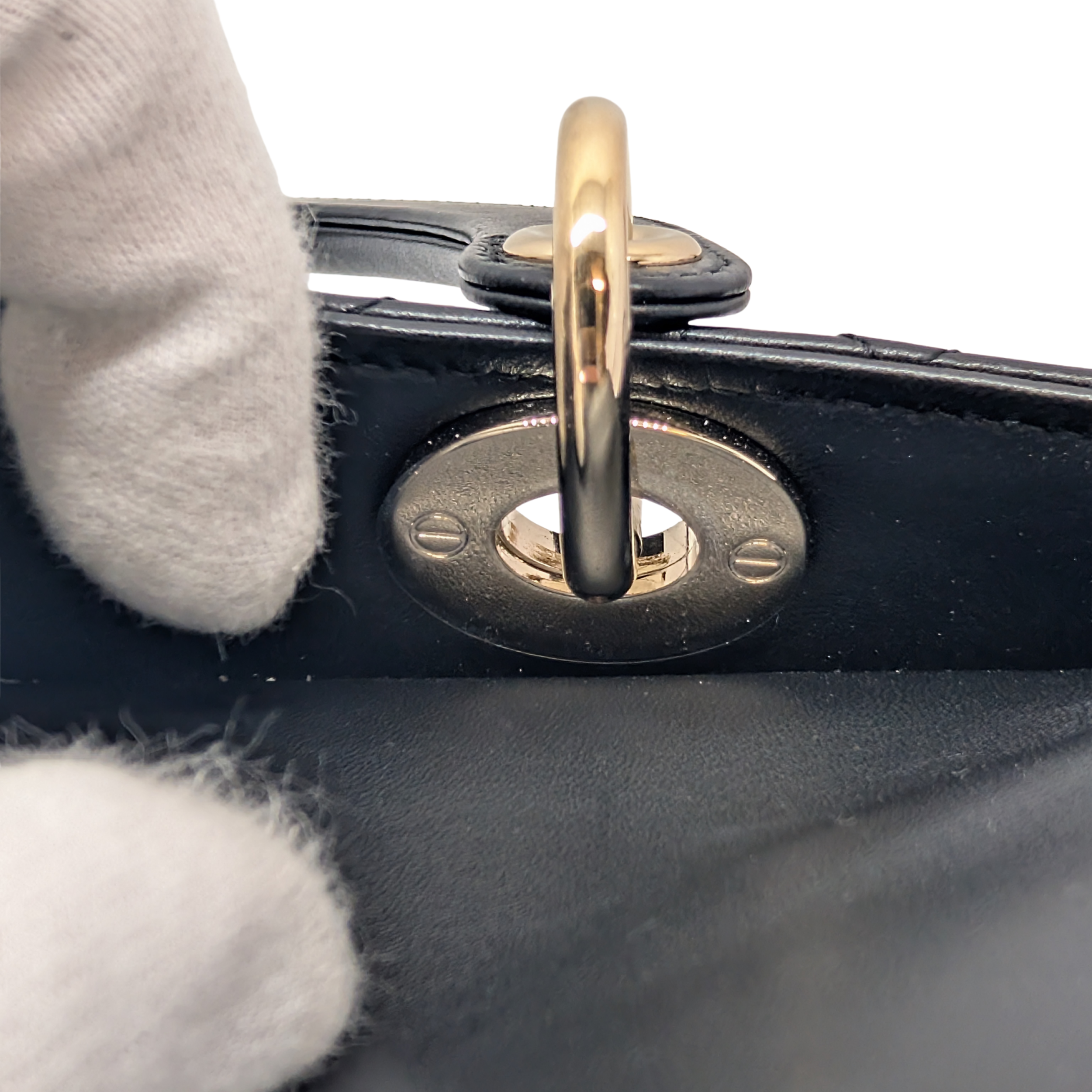 Dior Lambskin Cannage Medium Lady Dior Black