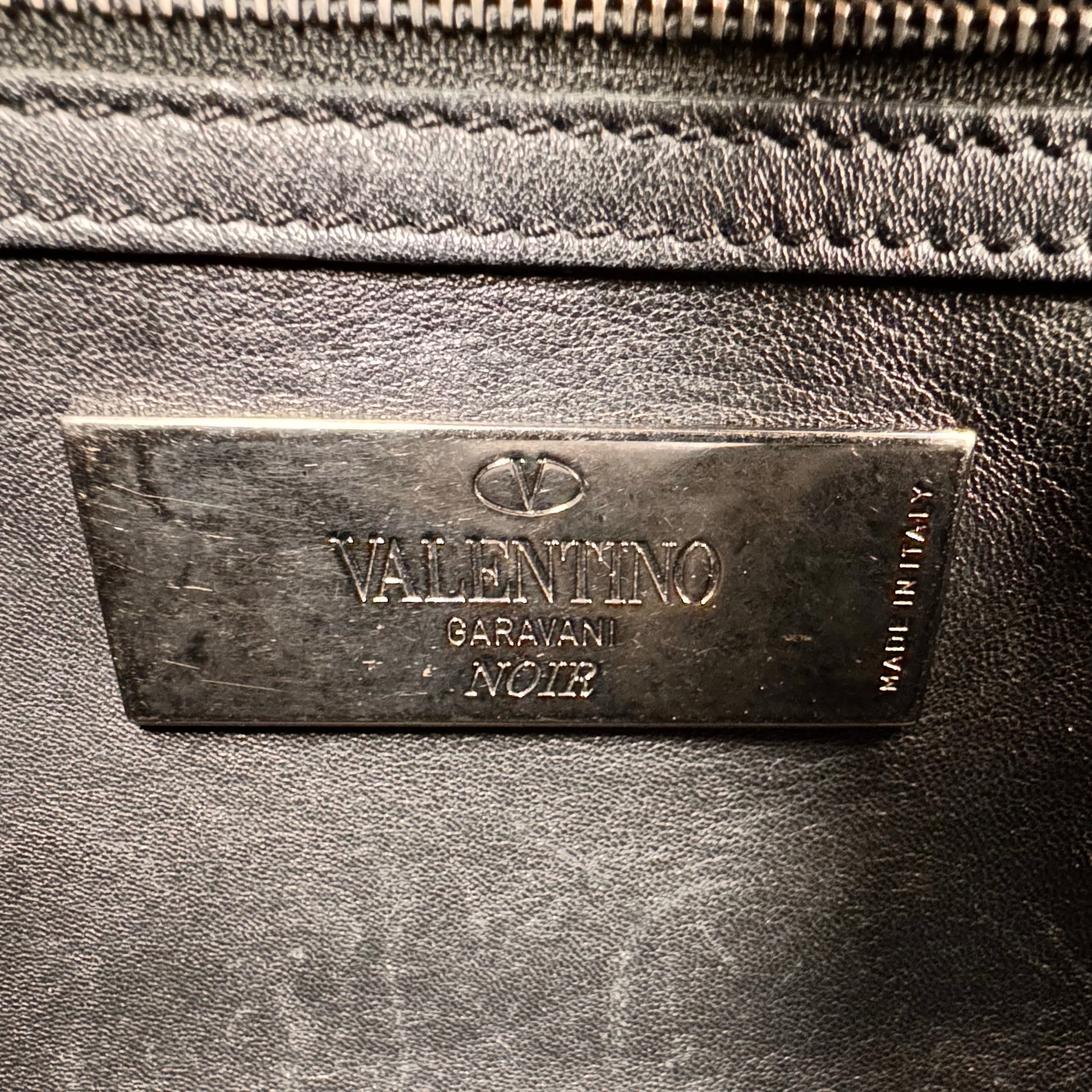 Valentino Black Leather Shoulder Bag