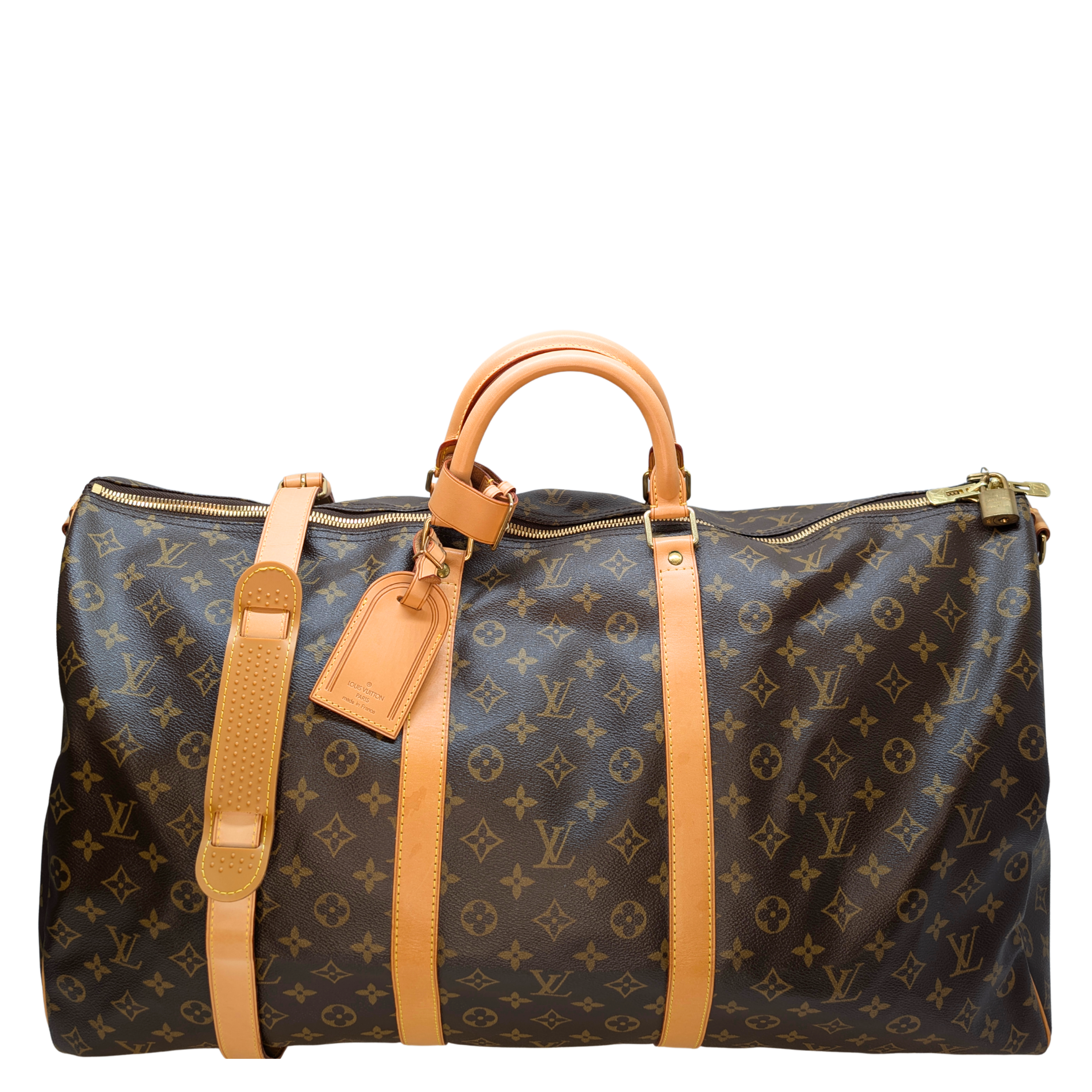 Louis Vuitton Keepall Bandouliere 60 Monogram Duffle Bag