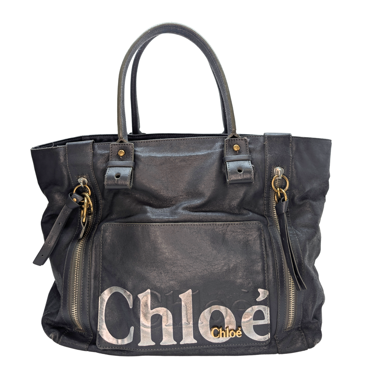 Chloe Eclipse Tote Bag Charcoal