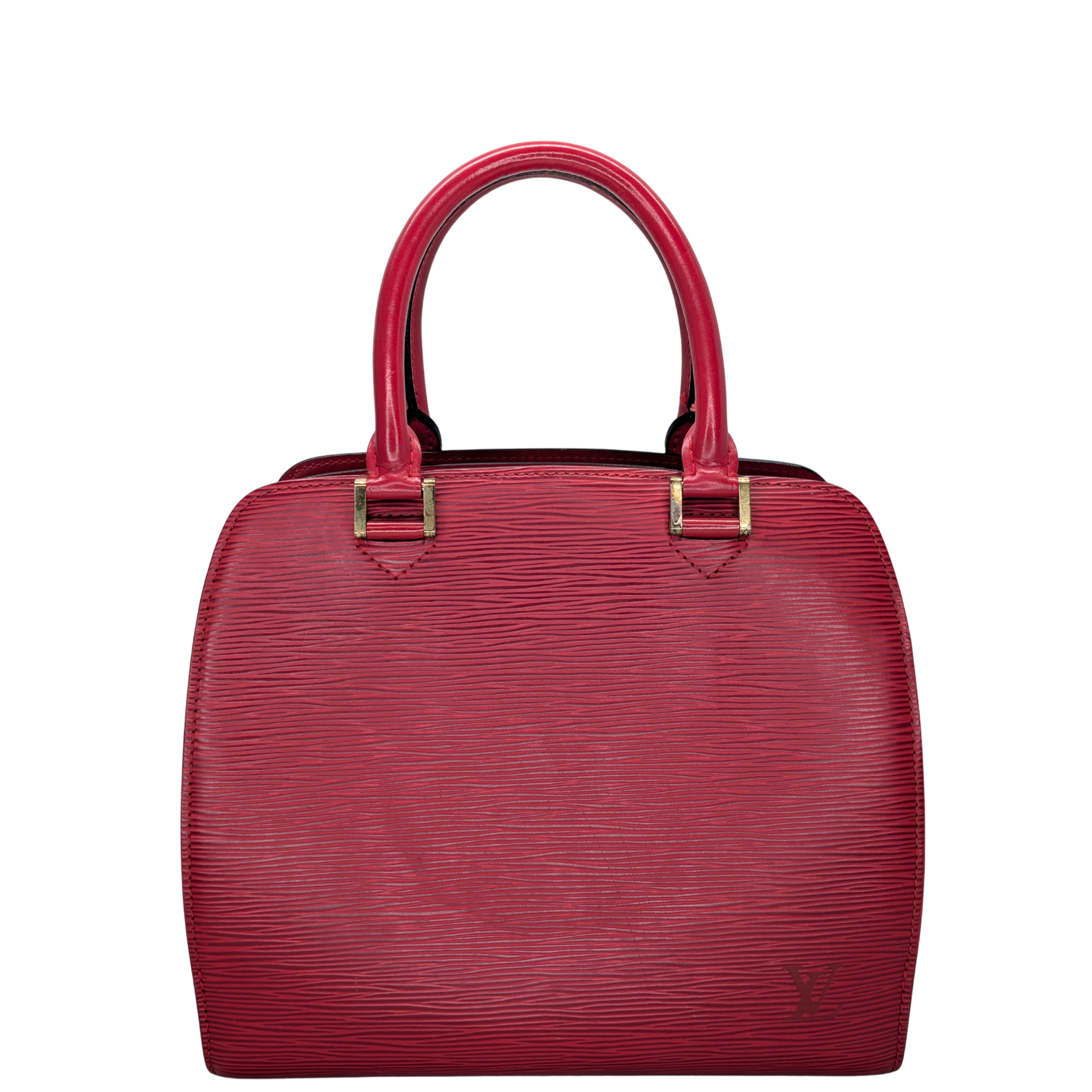 Louis Vuitton Pont Neuf Epi Leather Bag Red