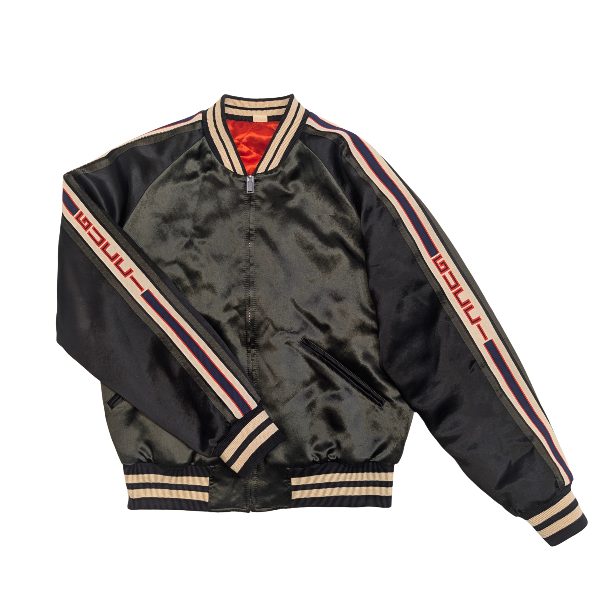 Gucci Reversible Varsity Bomber Jacket M 48