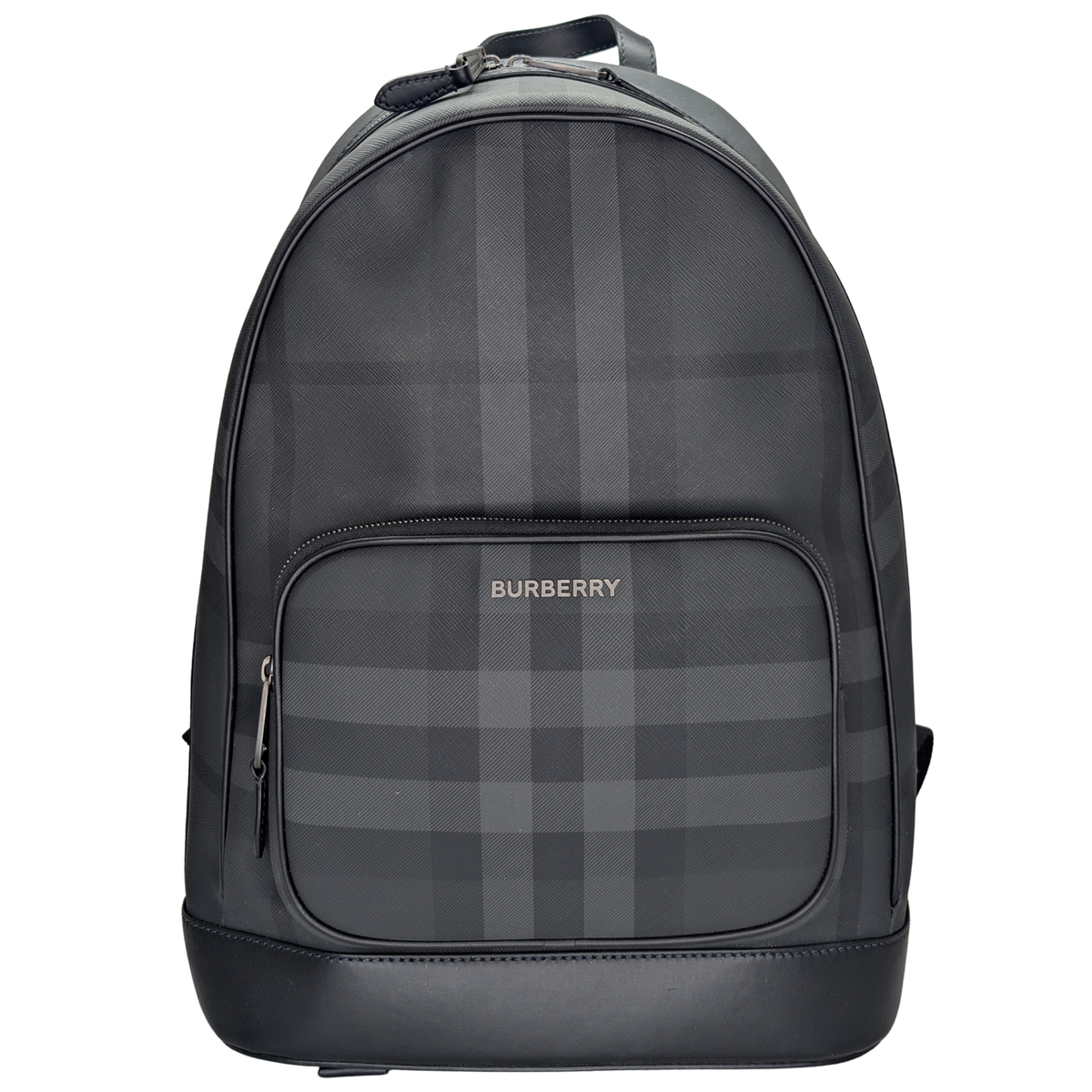 Burberry Rocco Checkered Backpack Charcoal
