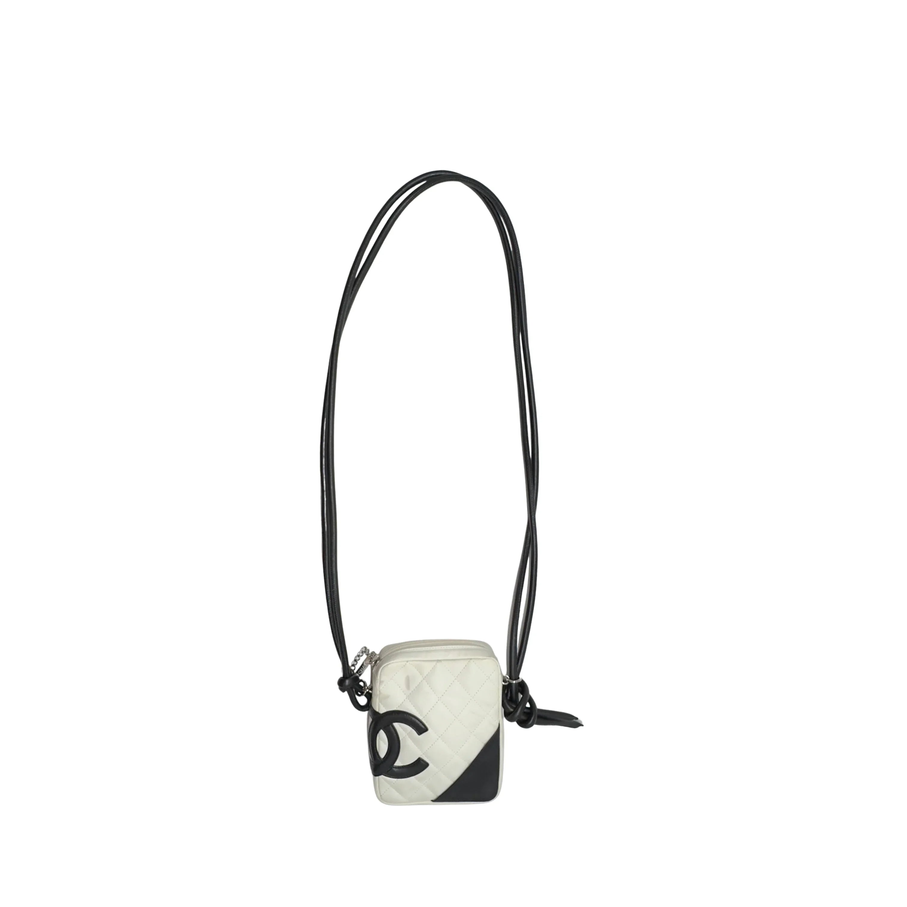 Chanel Quilted Cambon Small Messenger Bag White - Lost Designer