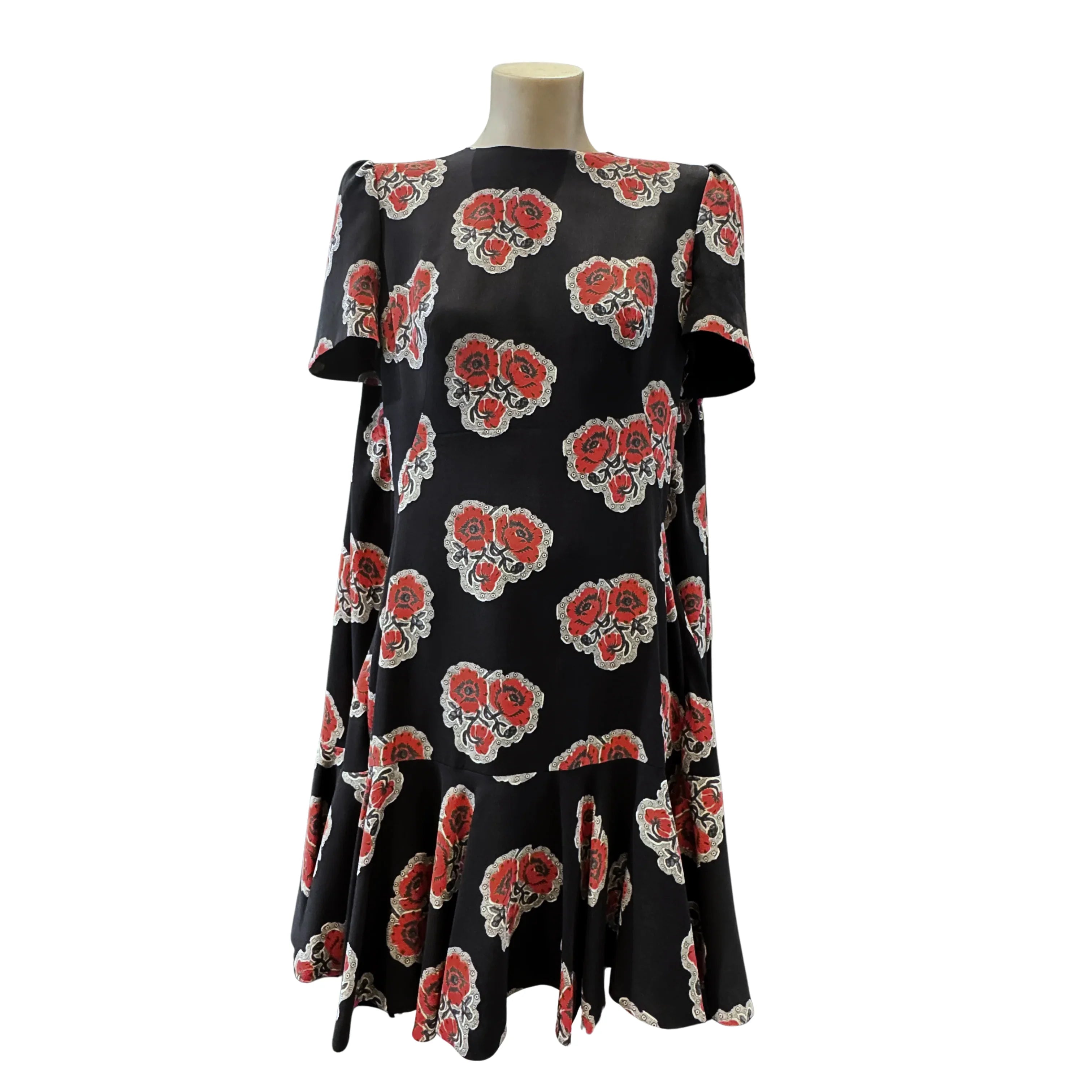 Alexander McQueen Silk Mini Dress Floral size 38