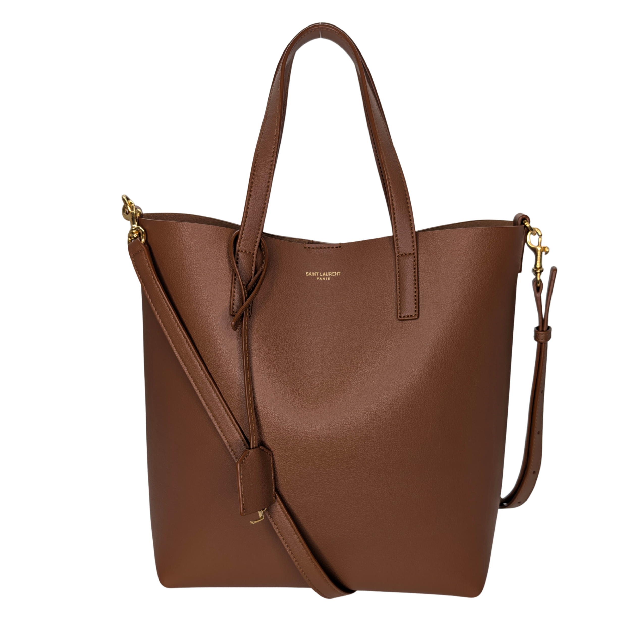 Yves Saint Laurent Toy Shopping Tote Brown