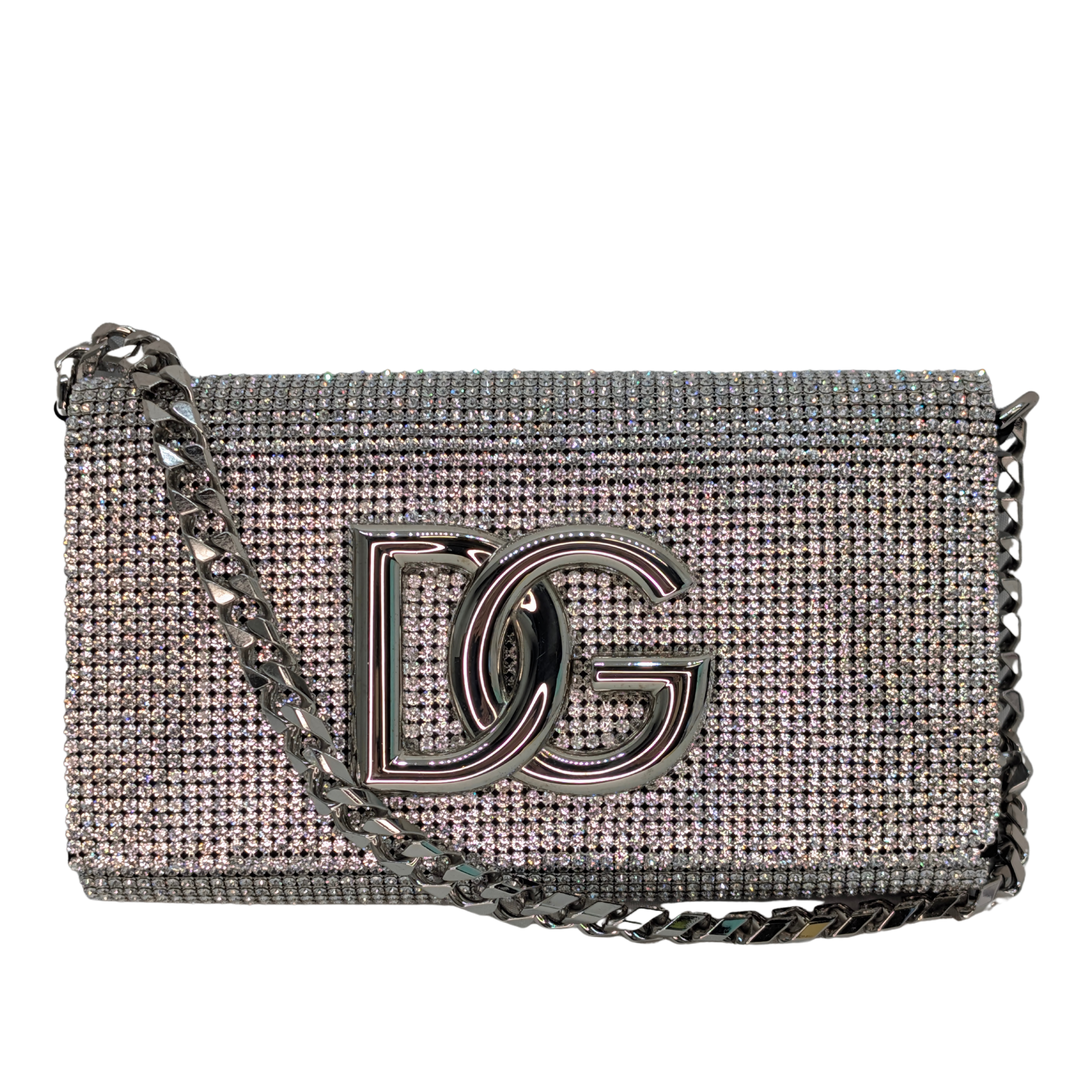 Dolce & Gabbana DG Logo Crystals Embellished Bag