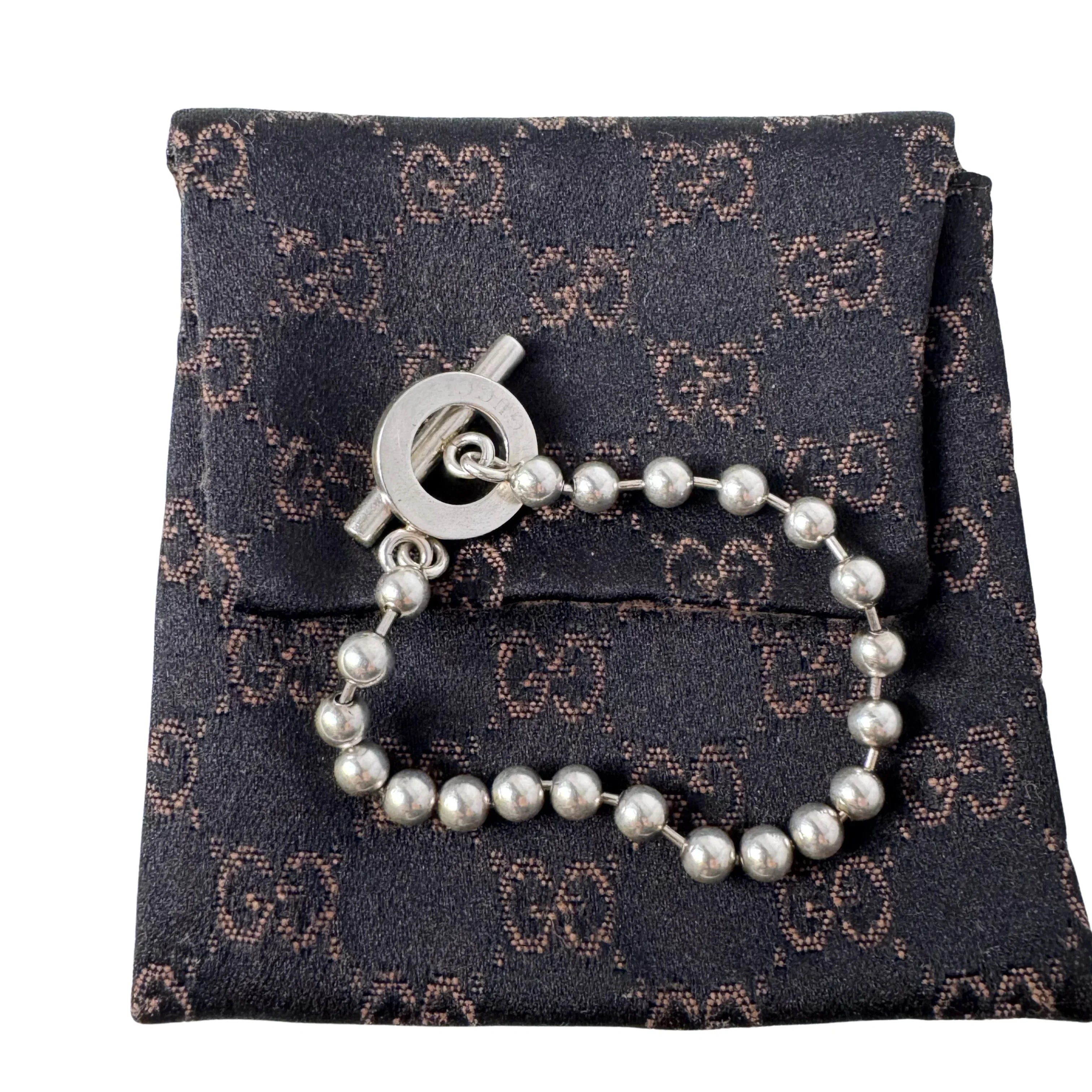 Gucci Ball Silver Bracelet - Lost Designer