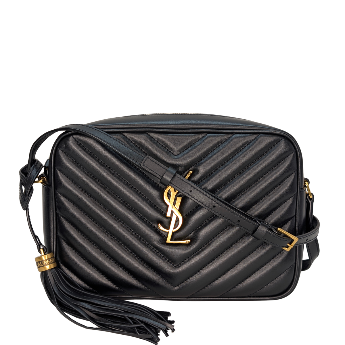 Saint Laurent Lou Camera Bag Leather Black