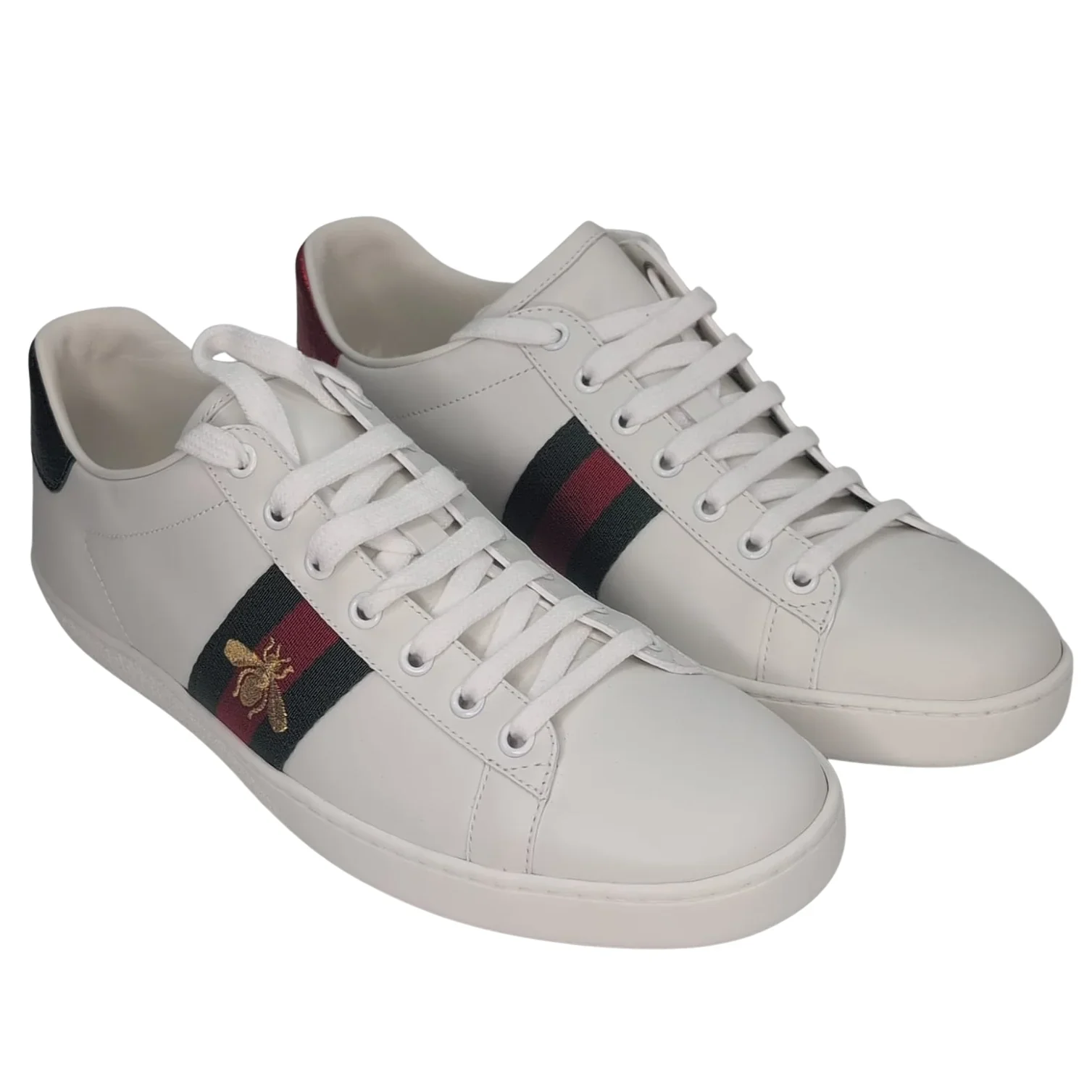 Gucci Ace Sneakers With Bae White 40.5 - Lost Designer