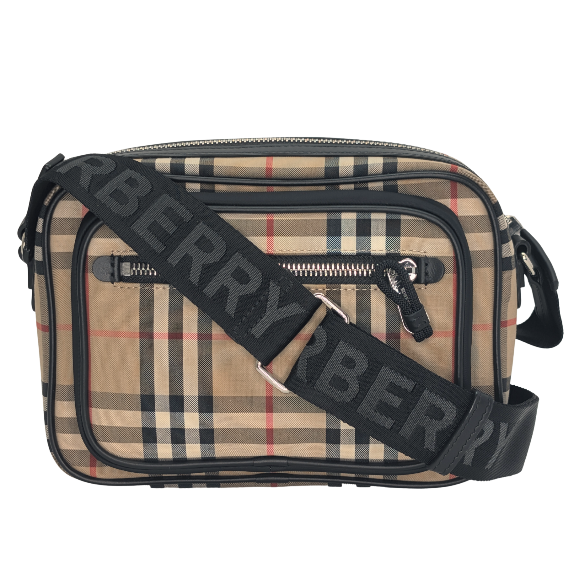 Burberry Vintage Check Crossbody Bag Beige