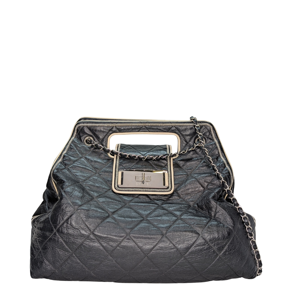 Chanel East West Calfskin Tote Bag Black