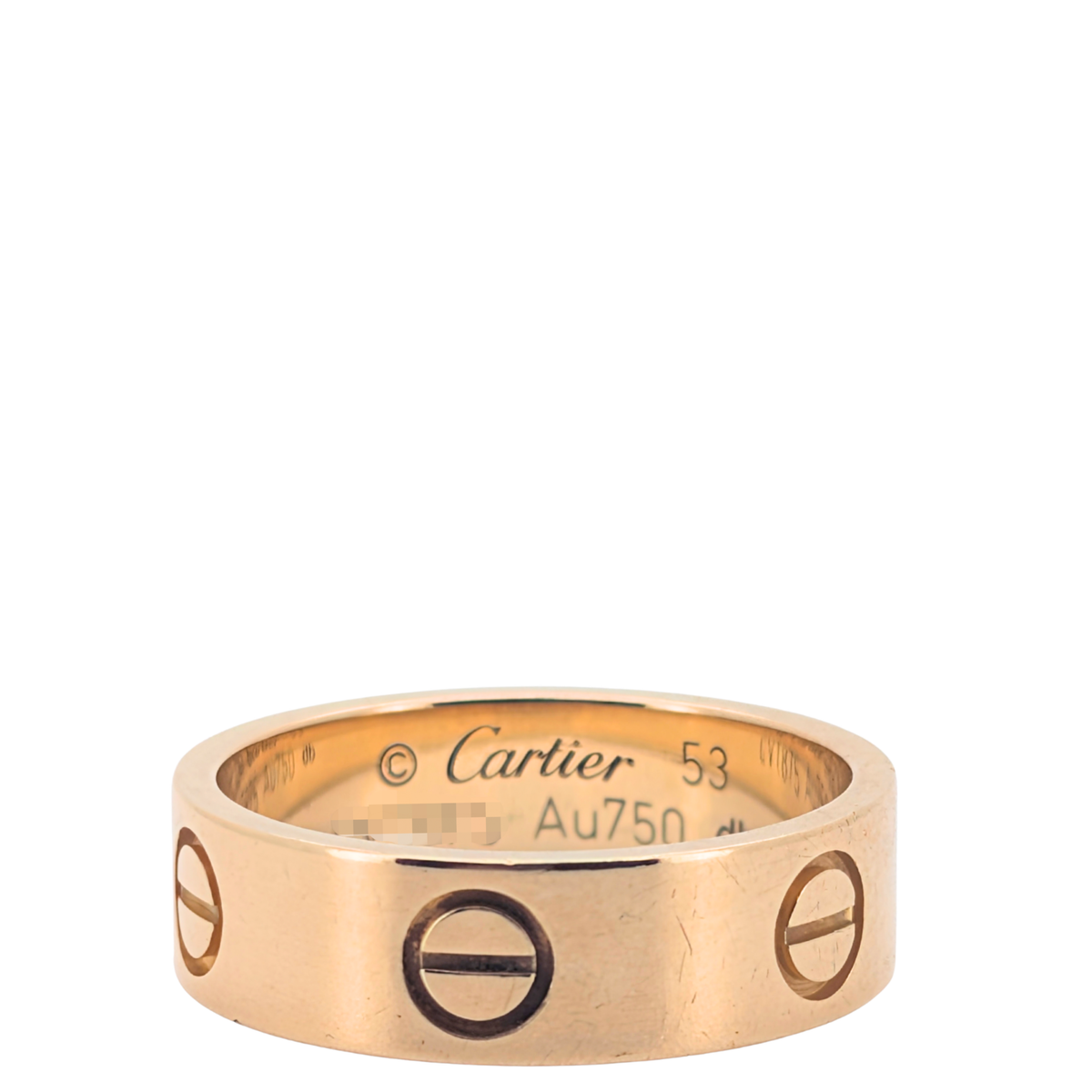 Cartier Love Ring Classic Model 18k Gold Size 53