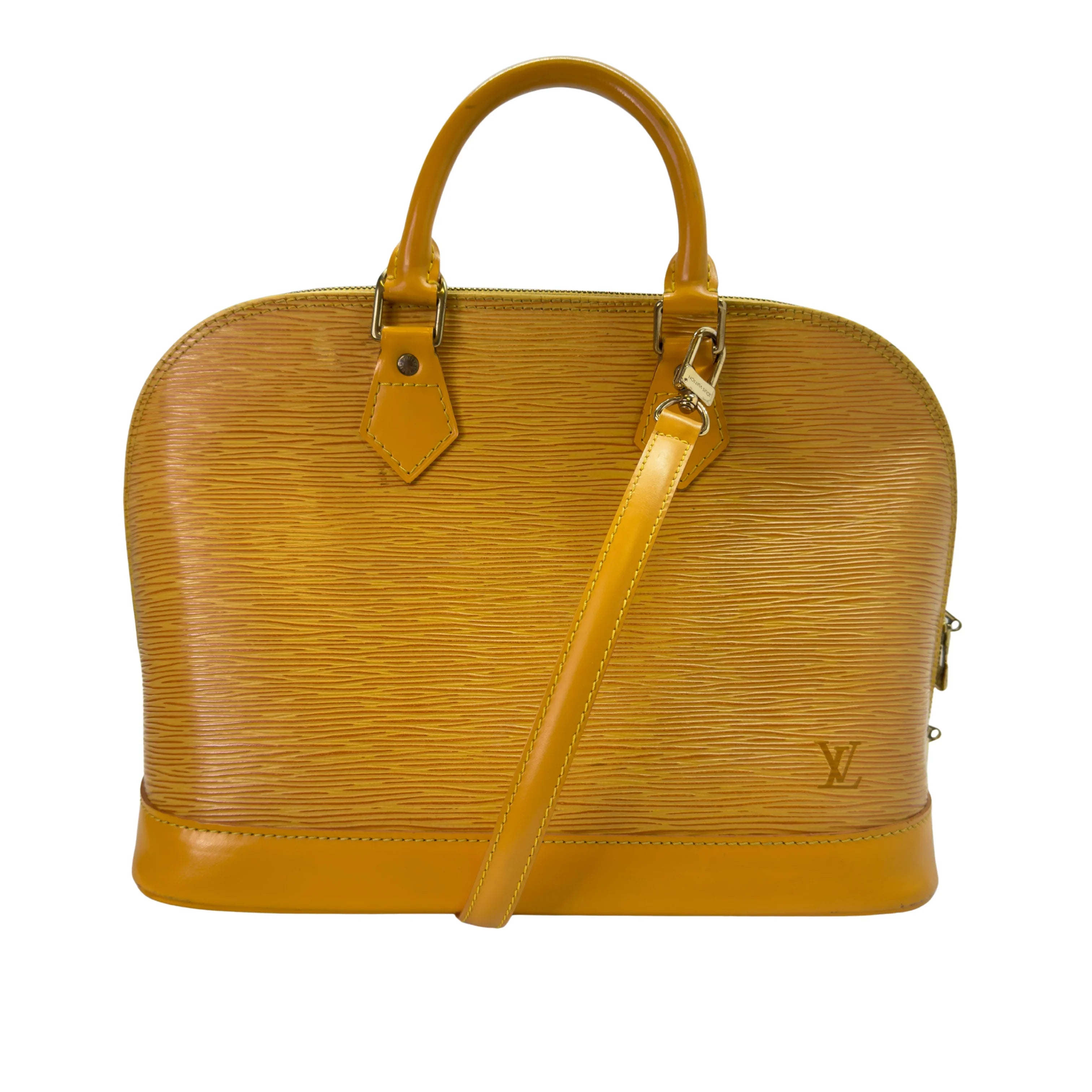 Louis Vuitton Epi Alma Shoulder Bag Yellow - Lost Designer