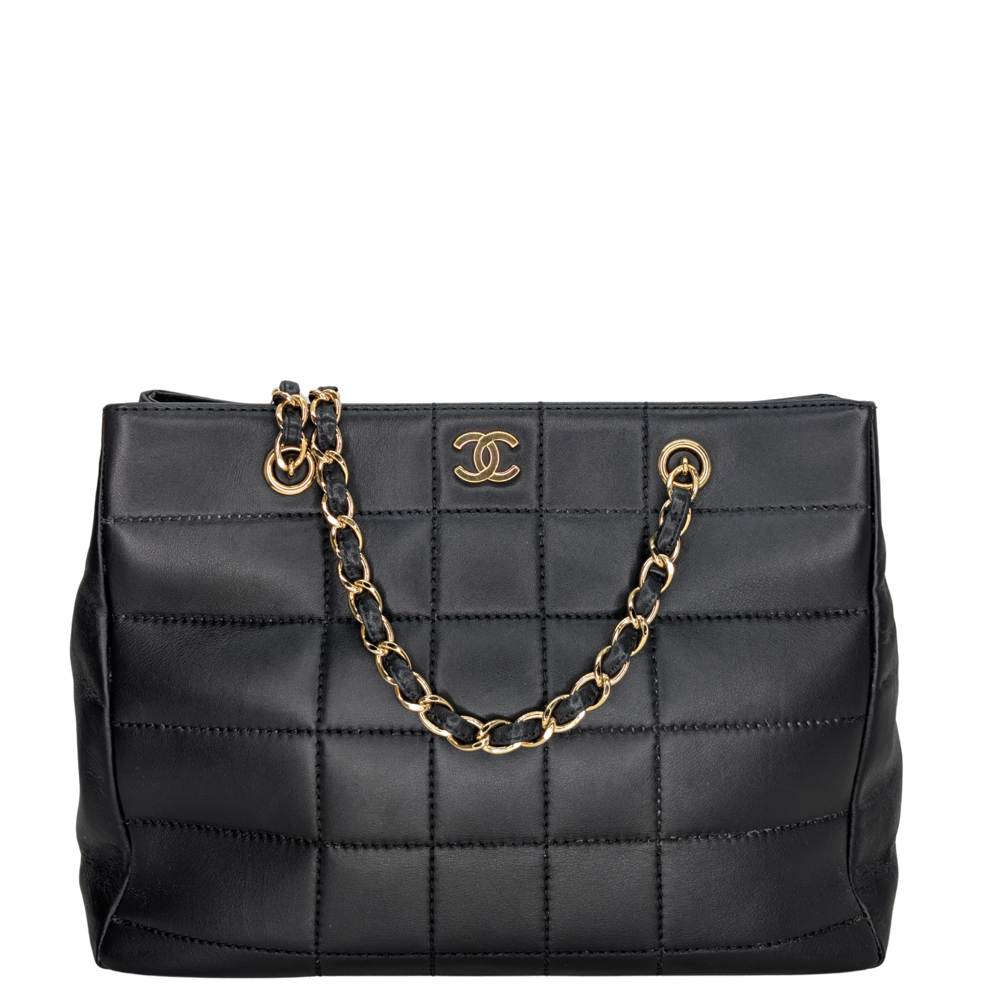 Chanel Chocolate Bar Grand Shopping Tote Black