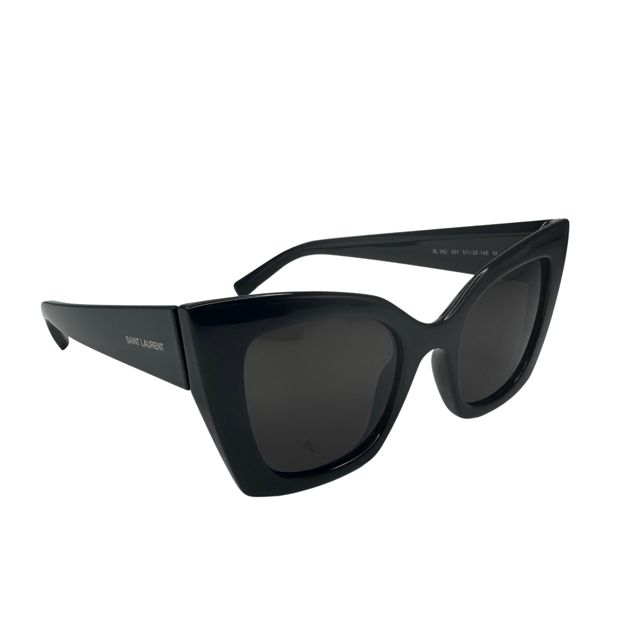 Yves Saint Laurent SL 552 001 Black Cat-Eye Sunglasses